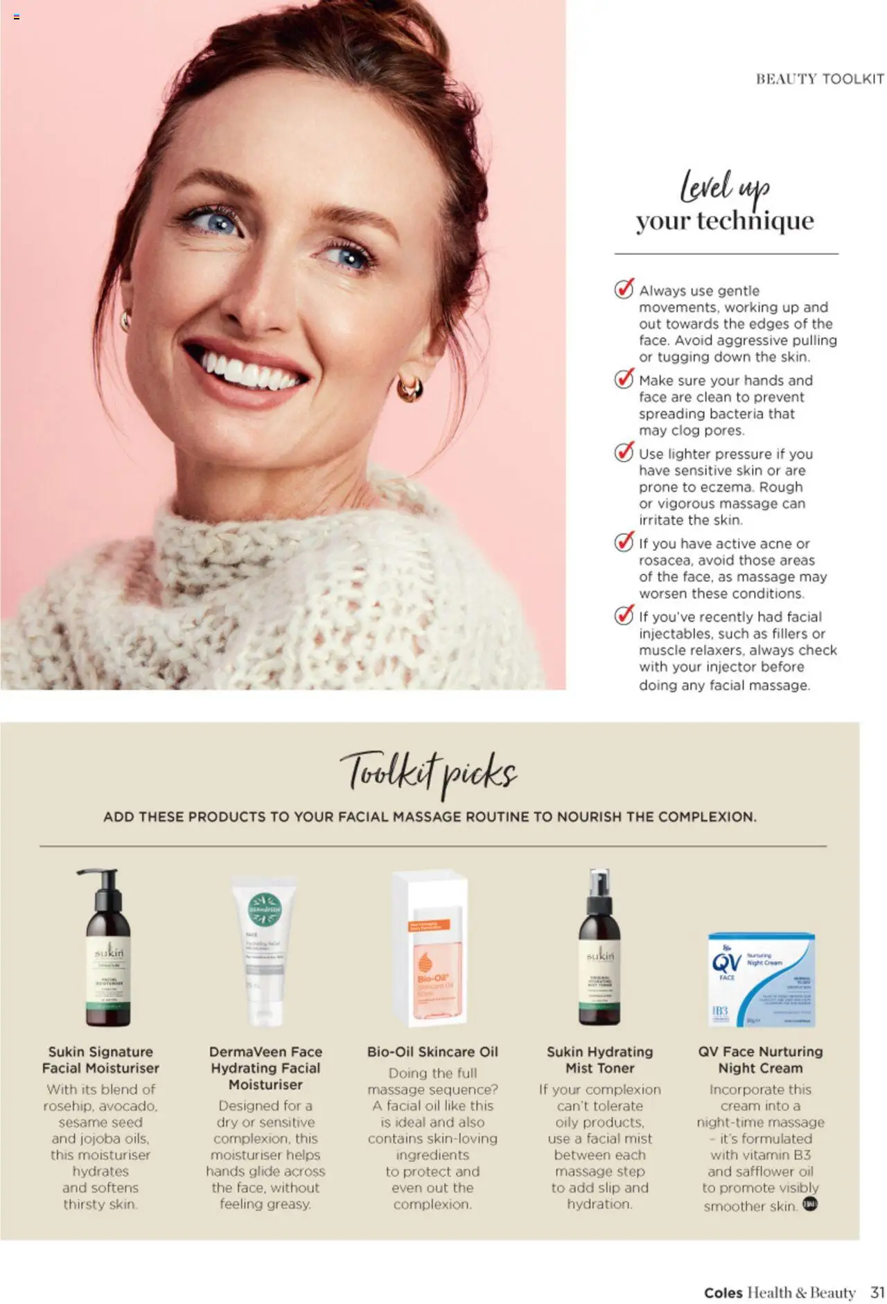 Coles catalogue - valid from 30.06.2025 | Page: 31 | Products: Moisturiser, Toner, Sensitive skin, Vitamin