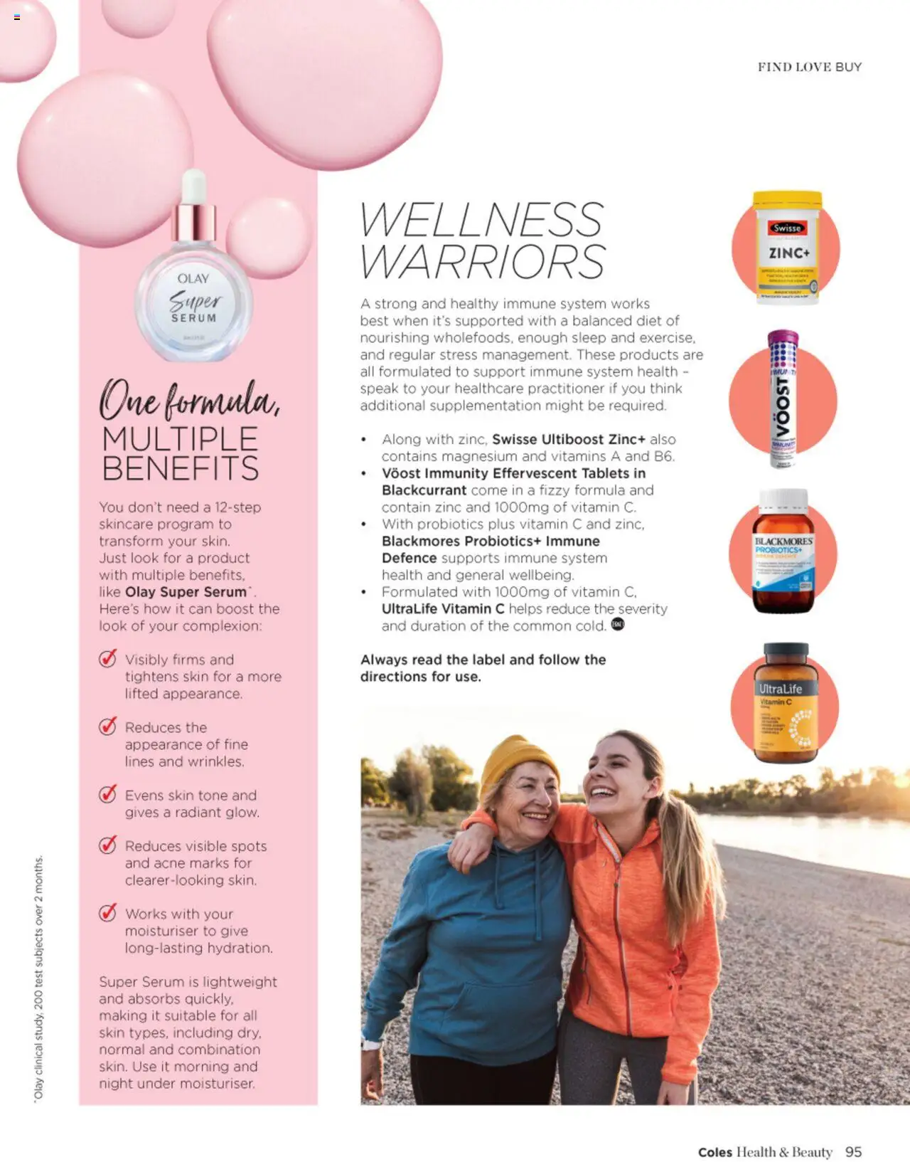 Coles catalogue - valid from 30.06.2025 | Page: 95 | Products: Moisturiser, Tablets, Vitamin, Zinc