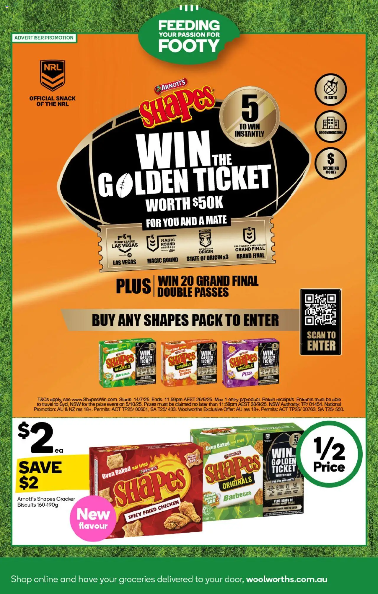 Woolworths catalogue - valid from 17.09.2025 | Page: 27 | Products: Pizza, Chicken, Biscuits, Oven