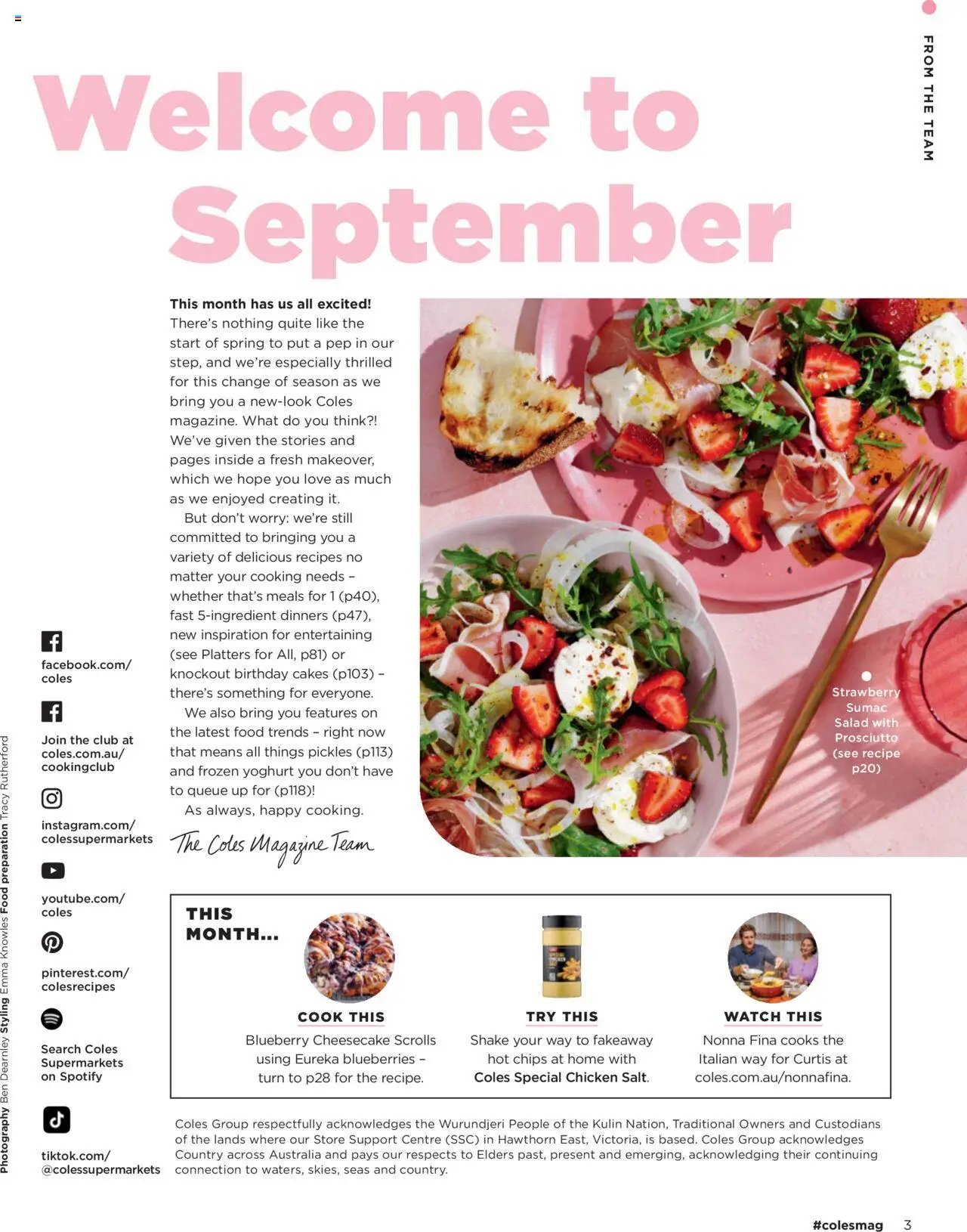 Coles catalogue - valid from 04.09.2025 | Page: 3 | Products: Yoghurt, Chips, Salad, Blueberries
