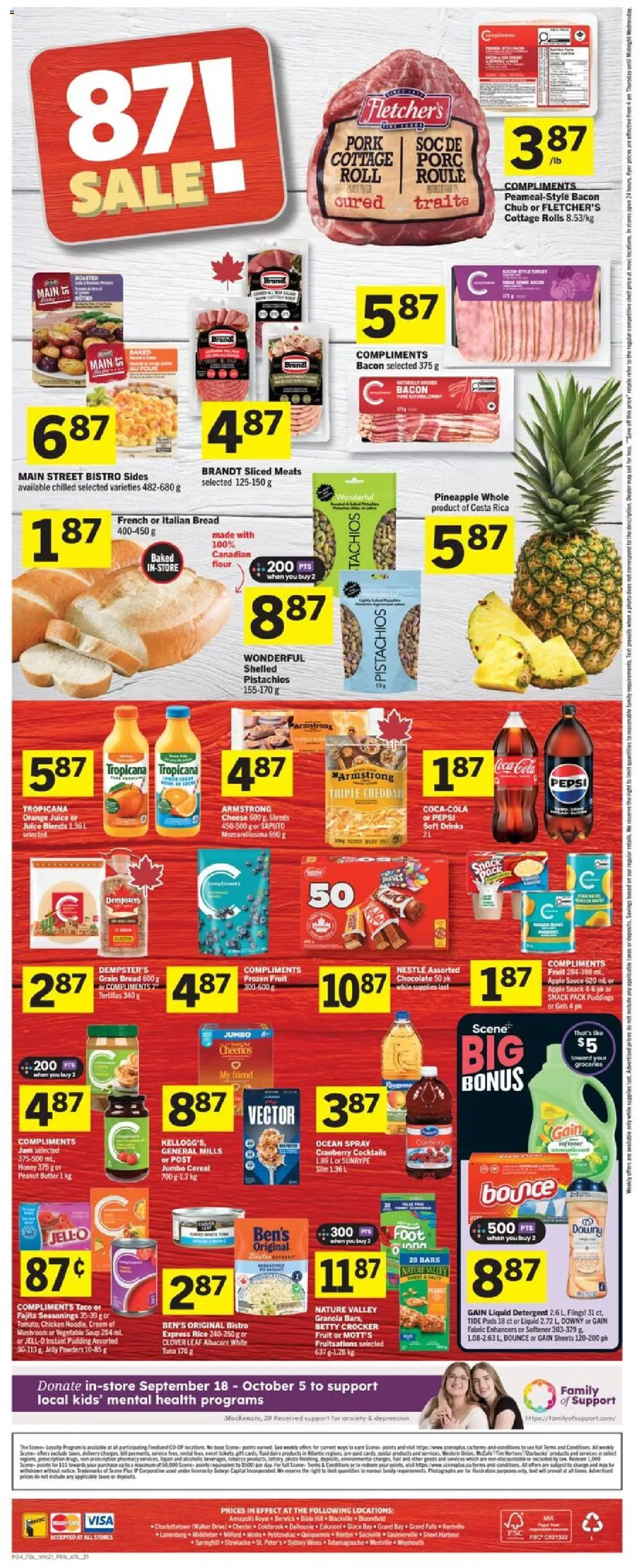 Foodland flyer valid from 18.09.2025 | Page: 2 | Products: Rice, Butter, Bread, Pork
