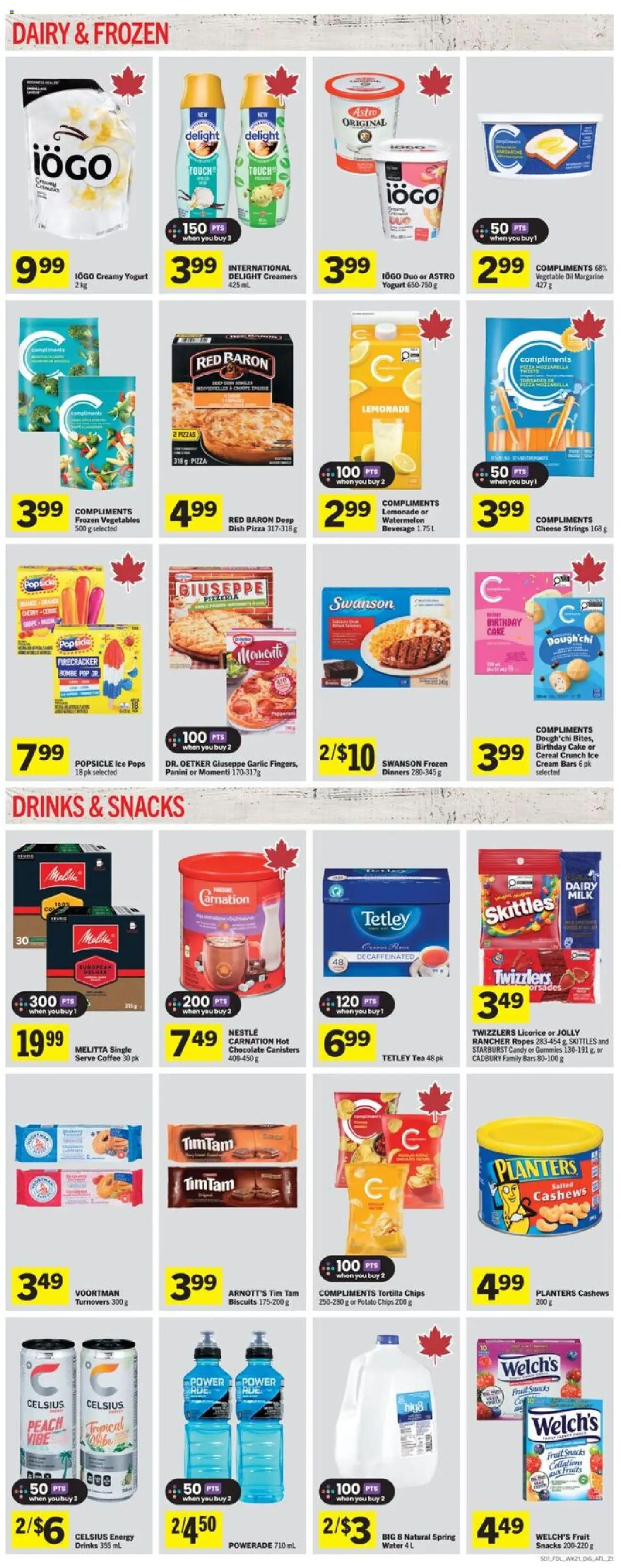 Foodland flyer valid from 18.09.2025 | Page: 5 | Products: Chips, Cream, Cheese, Chocolate