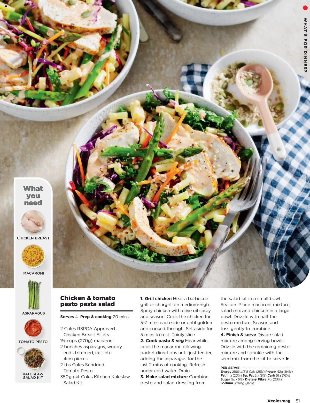 Coles catalogue - valid from 04.09.2025 | Page: 51 | Products: Olive oil, Salad, Sugar, Grill