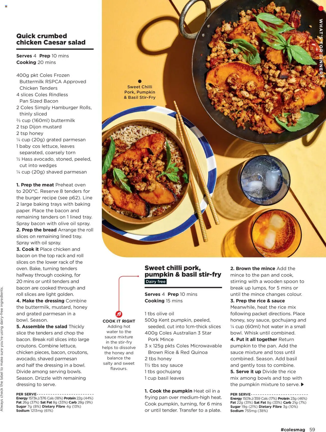 Coles catalogue - valid from 04.09.2025 | Page: 59 | Products: Rice, Salad, Sugar, Chilli