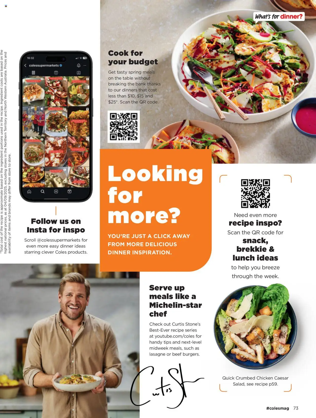 Coles catalogue - valid from 04.09.2025 | Page: 73 | Products: Table, Chicken, Beef