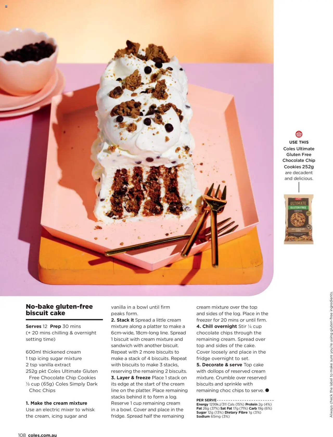 Coles catalogue - valid from 04.09.2025 | Page: 108 | Products: Chocolate, Chips, Biscuits, Freezer