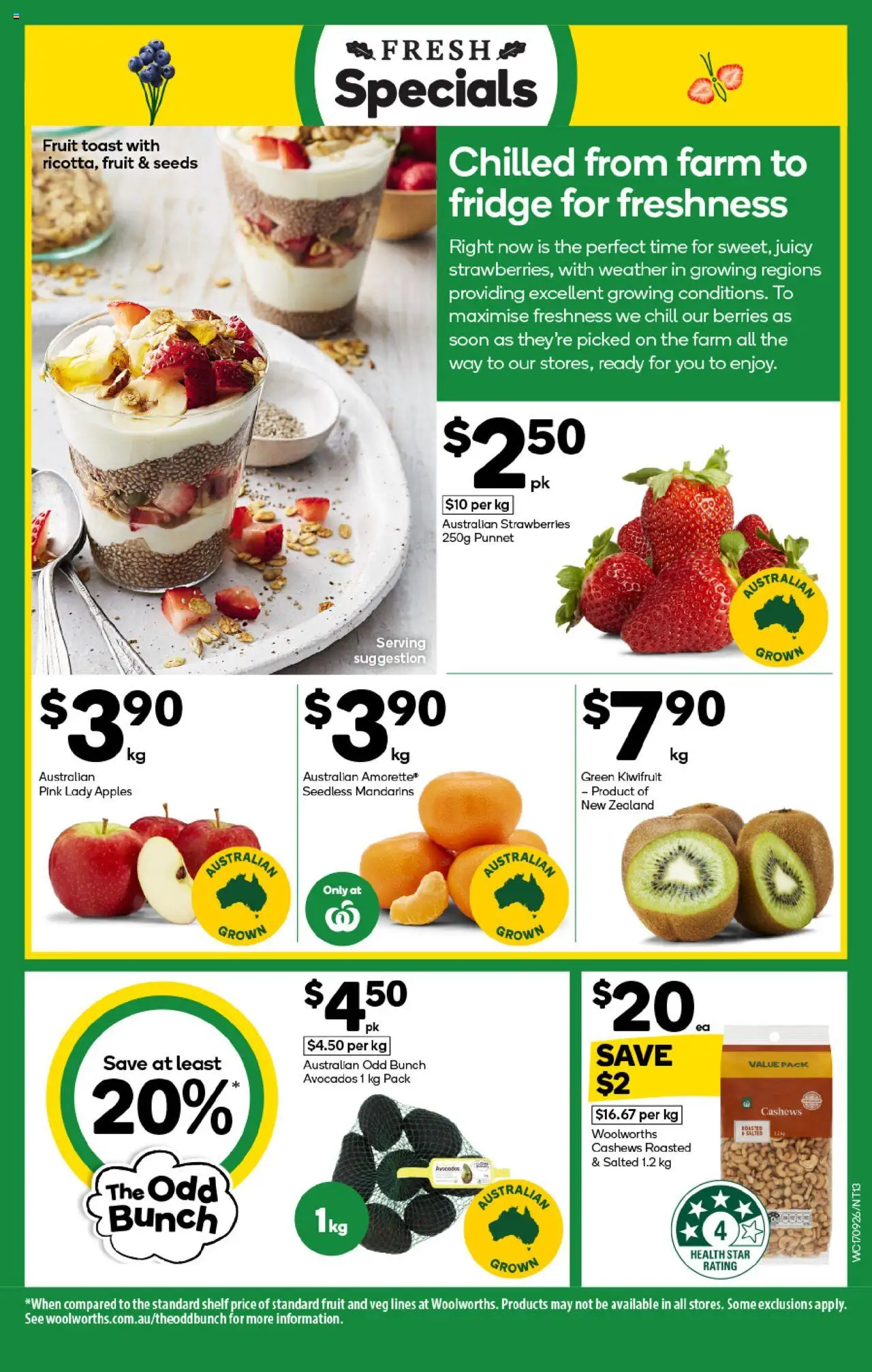 Woolworths catalogue - valid from 17.09.2025 | Page: 13 | Products: Shelf, Strawberries, Seeds, Fridge