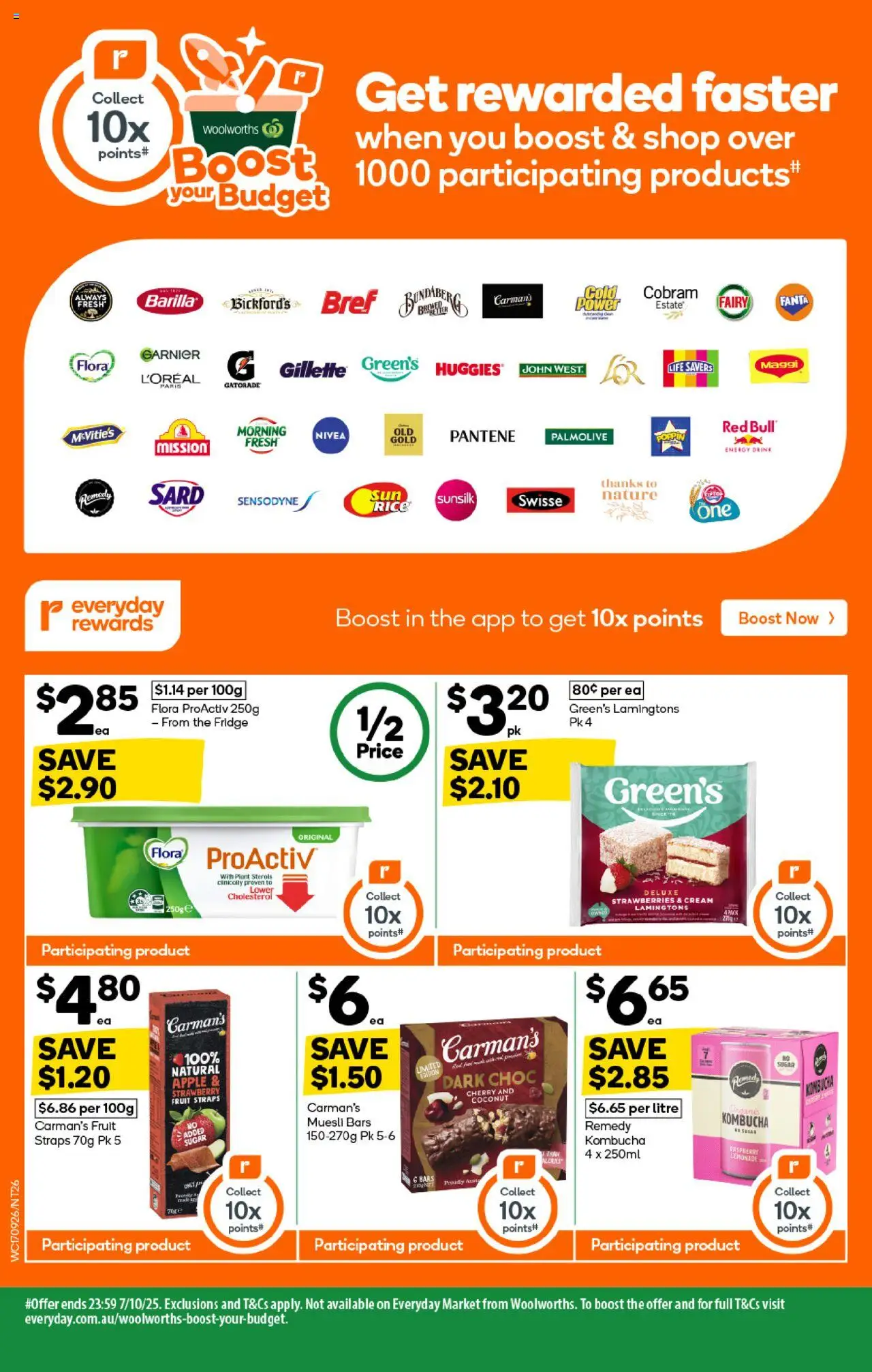 Woolworths catalogue - valid from 17.09.2025 | Page: 24 | Products: Energy drink, Strawberries, Cream, Lamingtons