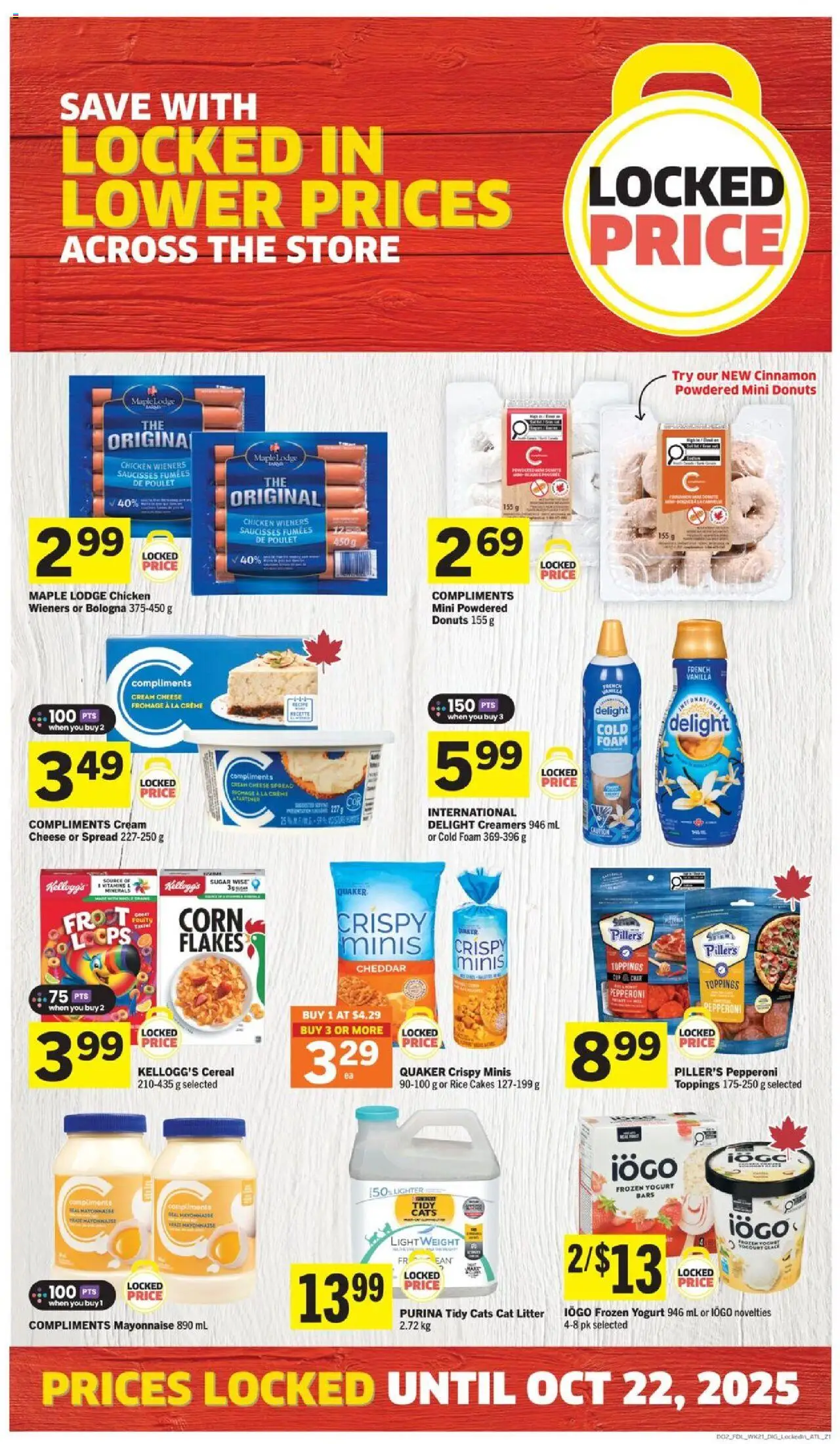 Foodland flyer valid from 18.09.2025 | Page: 8 | Products: Cream, Flakes, Cheese, Chicken