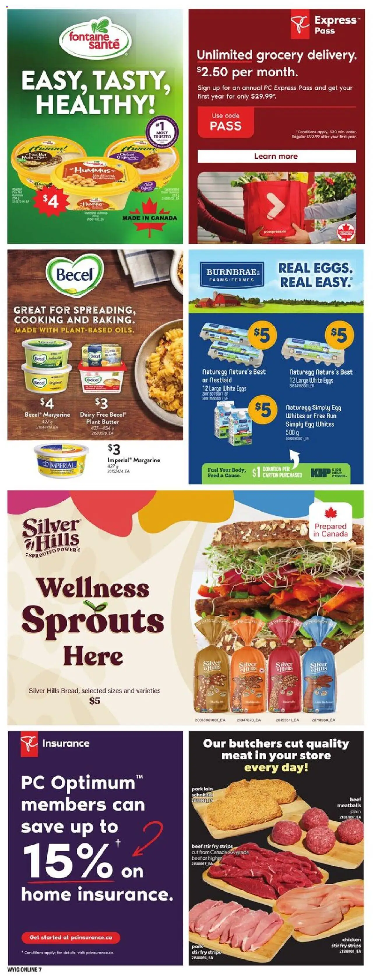 Loblaws flyer valid from 18.09.2025 | Page: 17 | Products: PC, Eggs, Chicken, Pork
