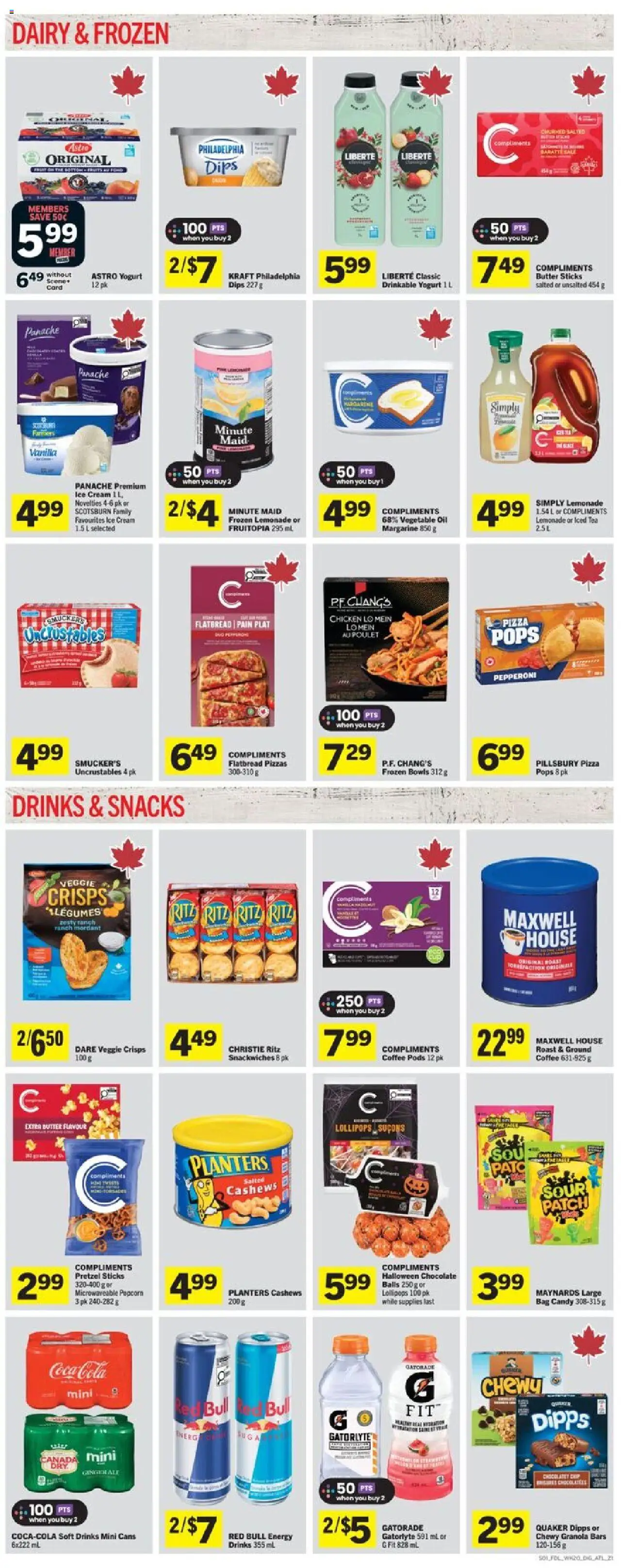 Foodland flyer valid from 11.09.2025 | Page: 5 | Products: Ice cream, Bag, Coffee, Pizza