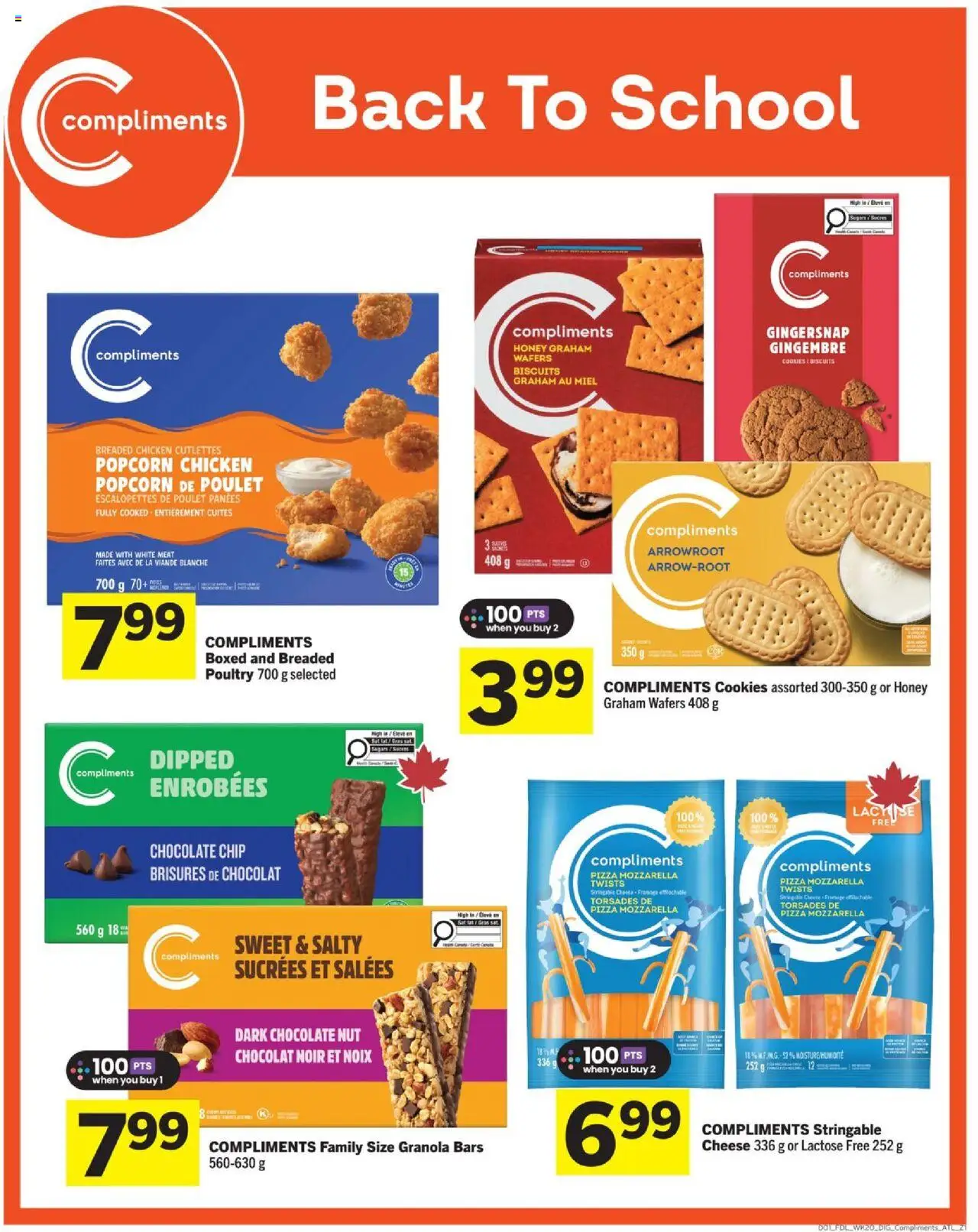 Foodland flyer valid from 11.09.2025 | Page: 7 | Products: Cookies, Cheese, Pizza, Chicken