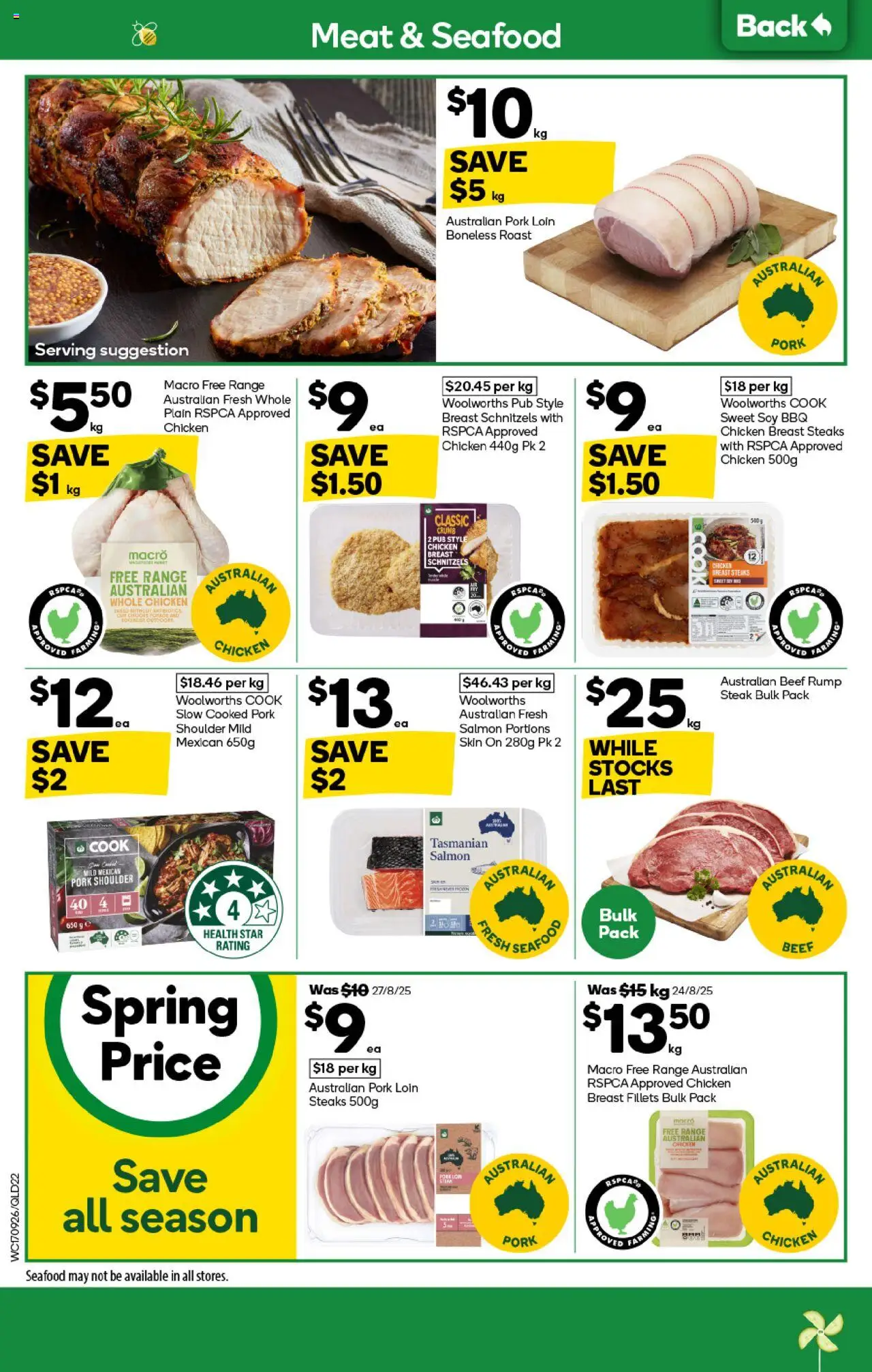 Woolworths catalogue - valid from 17.09.2025 | Page: 20 | Products: Chicken, Pork, Meat, Steak
