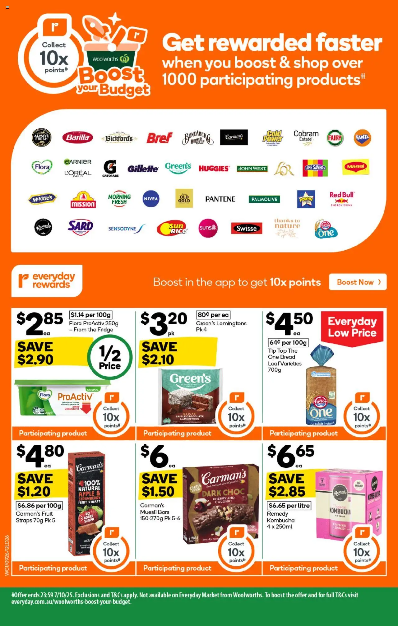 Woolworths catalogue - valid from 17.09.2025 | Page: 24 | Products: Energy drink, Sugar, Lamingtons, Fridge