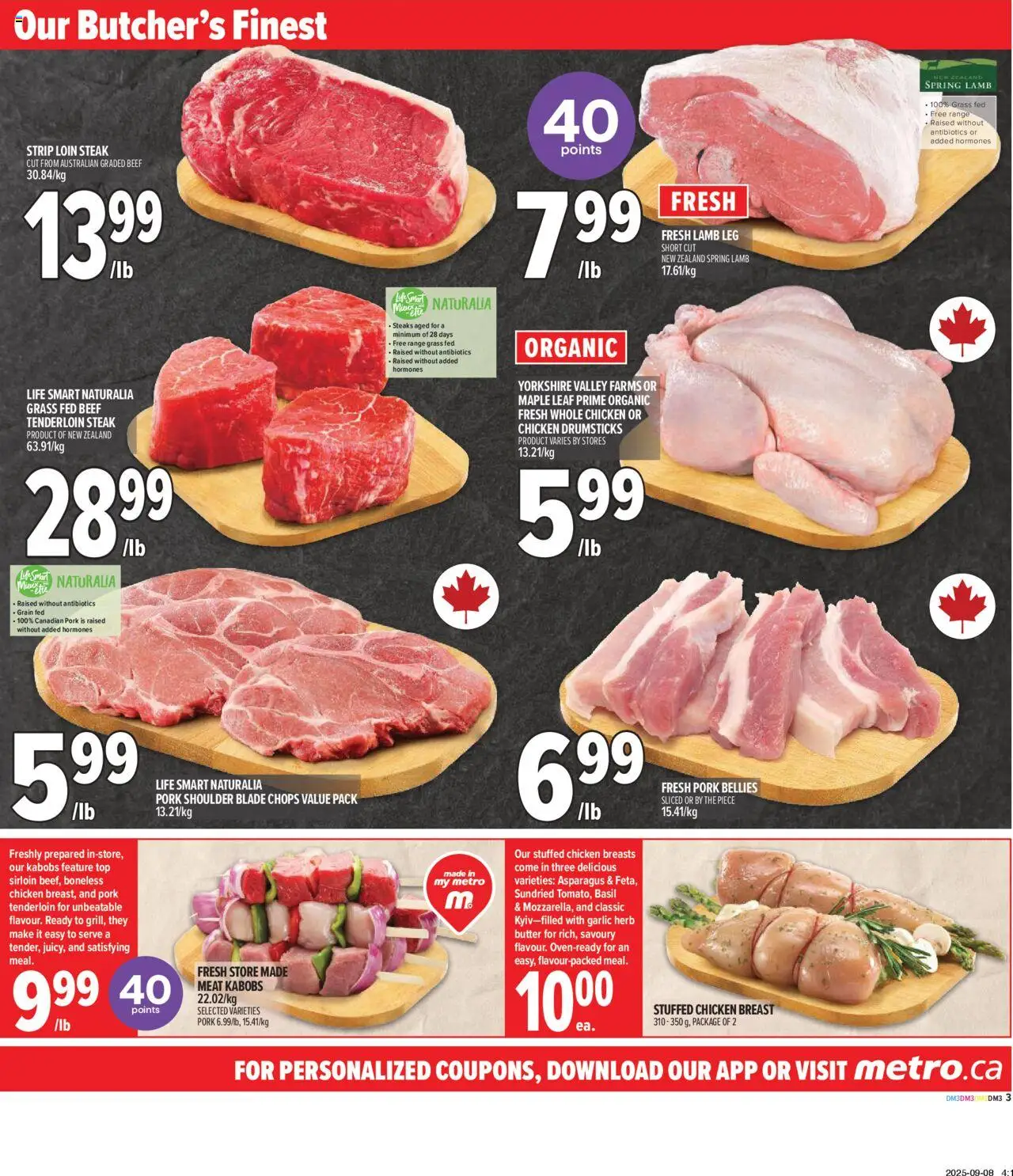Metro flyer valid from 11.09.2025 | Page: 7 | Products: Beef, Chicken breasts, Chicken, Pork