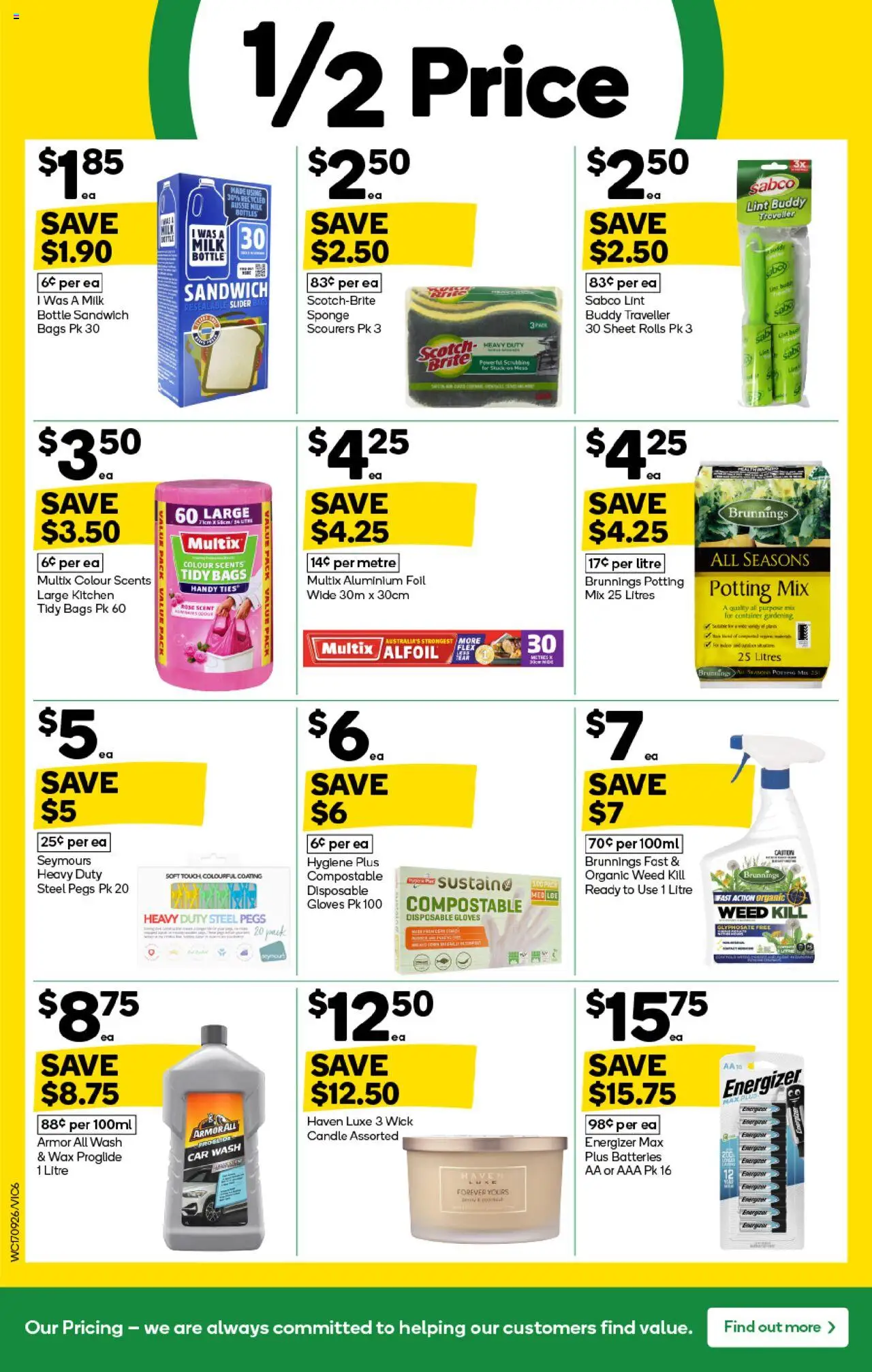 Woolworths catalogue - valid from 17.09.2025 | Page: 6 | Products: Aluminium foil, Milk, Weed, Sponge