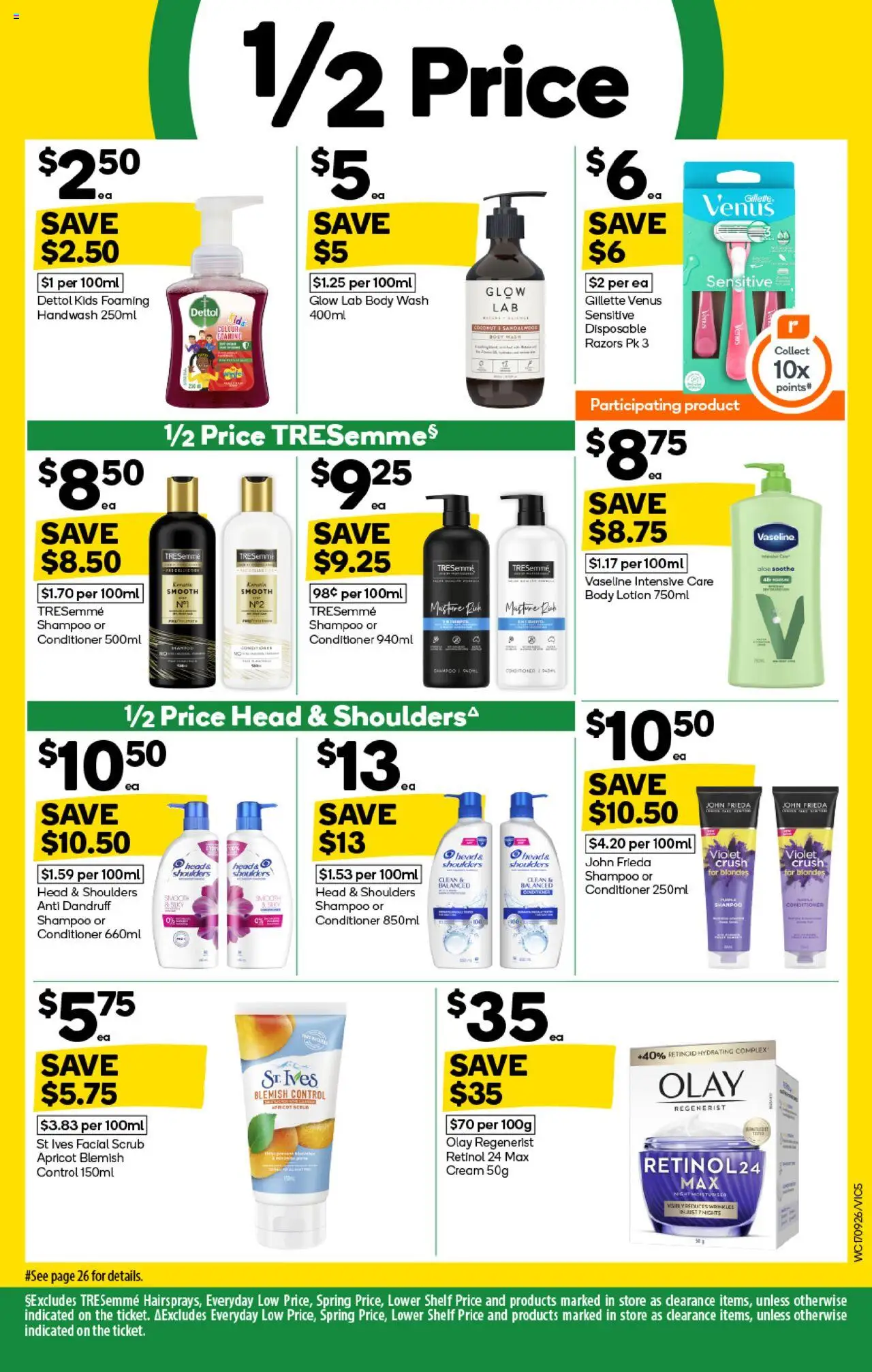 Woolworths catalogue - valid from 17.09.2025 | Page: 5 | Products: Cot, Cream, Razors, Vaseline