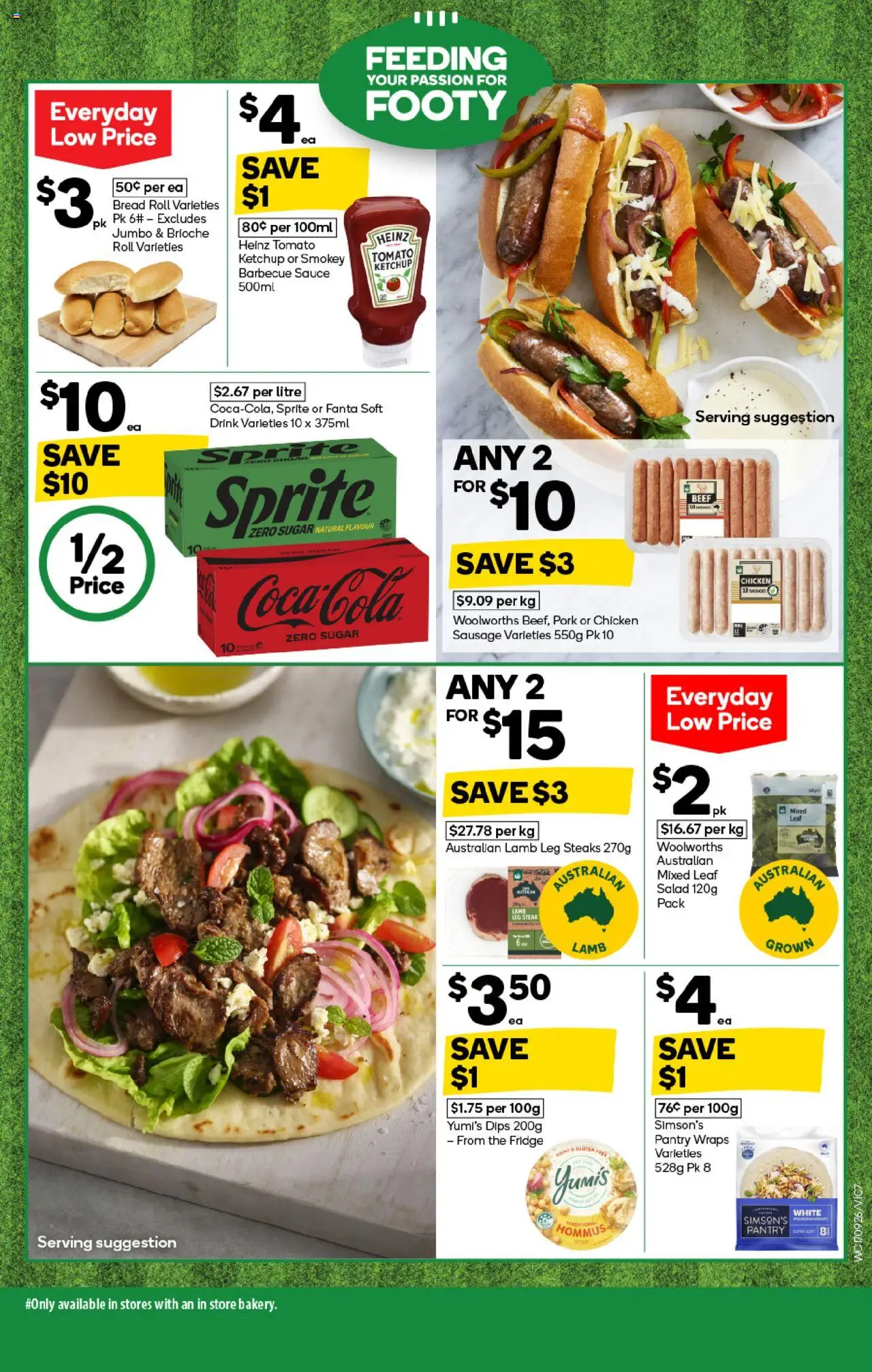 Woolworths catalogue - valid from 17.09.2025 | Page: 7 | Products: Chicken, Salad, Steak, Sauce
