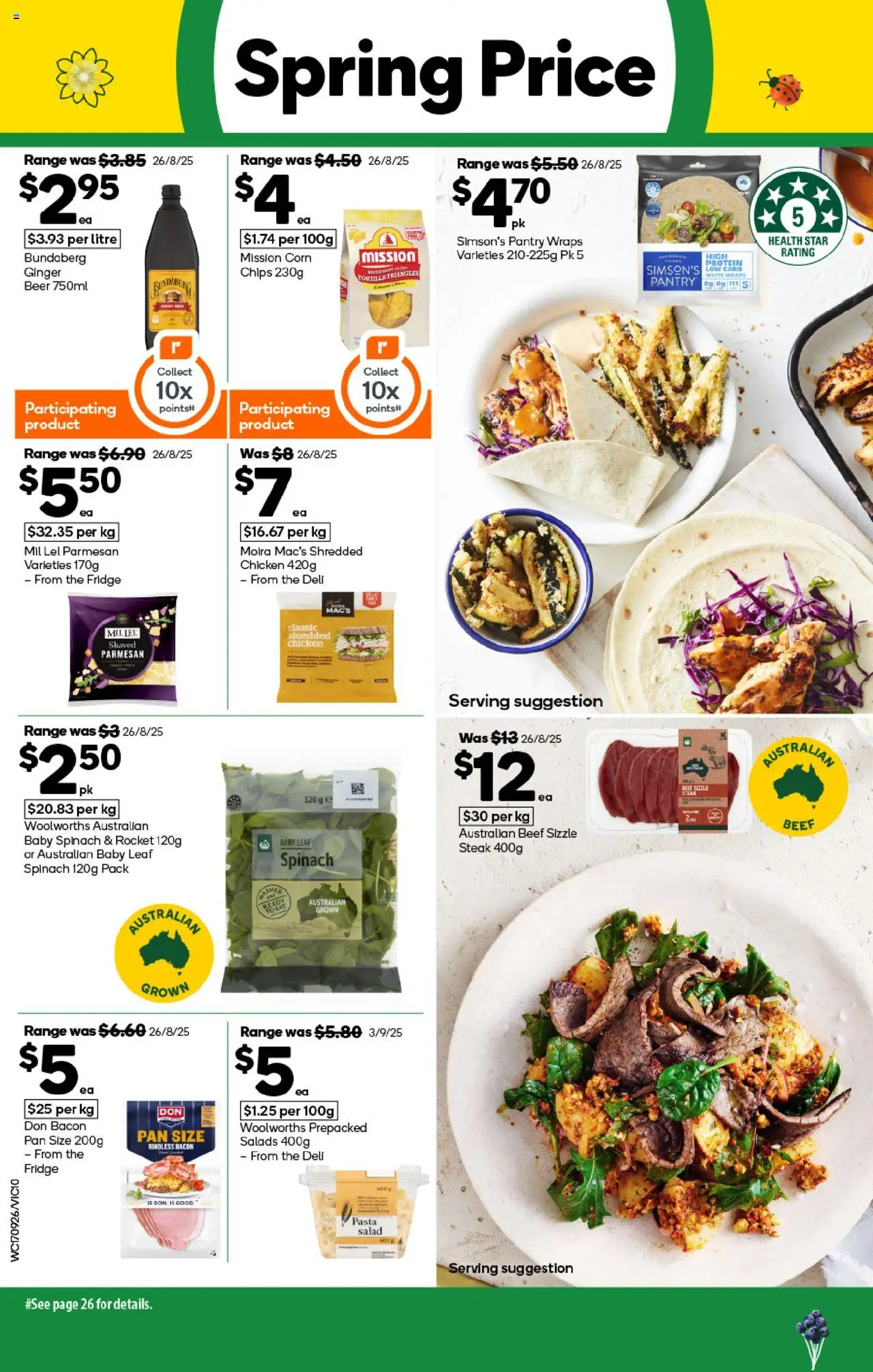 Woolworths catalogue - valid from 17.09.2025 | Page: 10 | Products: Beer, Chicken, Beef, Chips