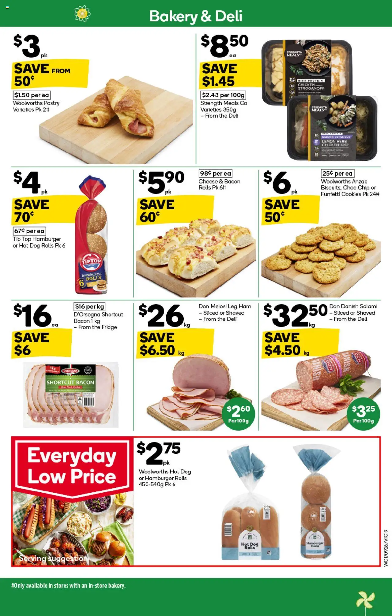 Woolworths catalogue - valid from 17.09.2025 | Page: 17 | Products: Bacon, Herb, Cheese, Pastry