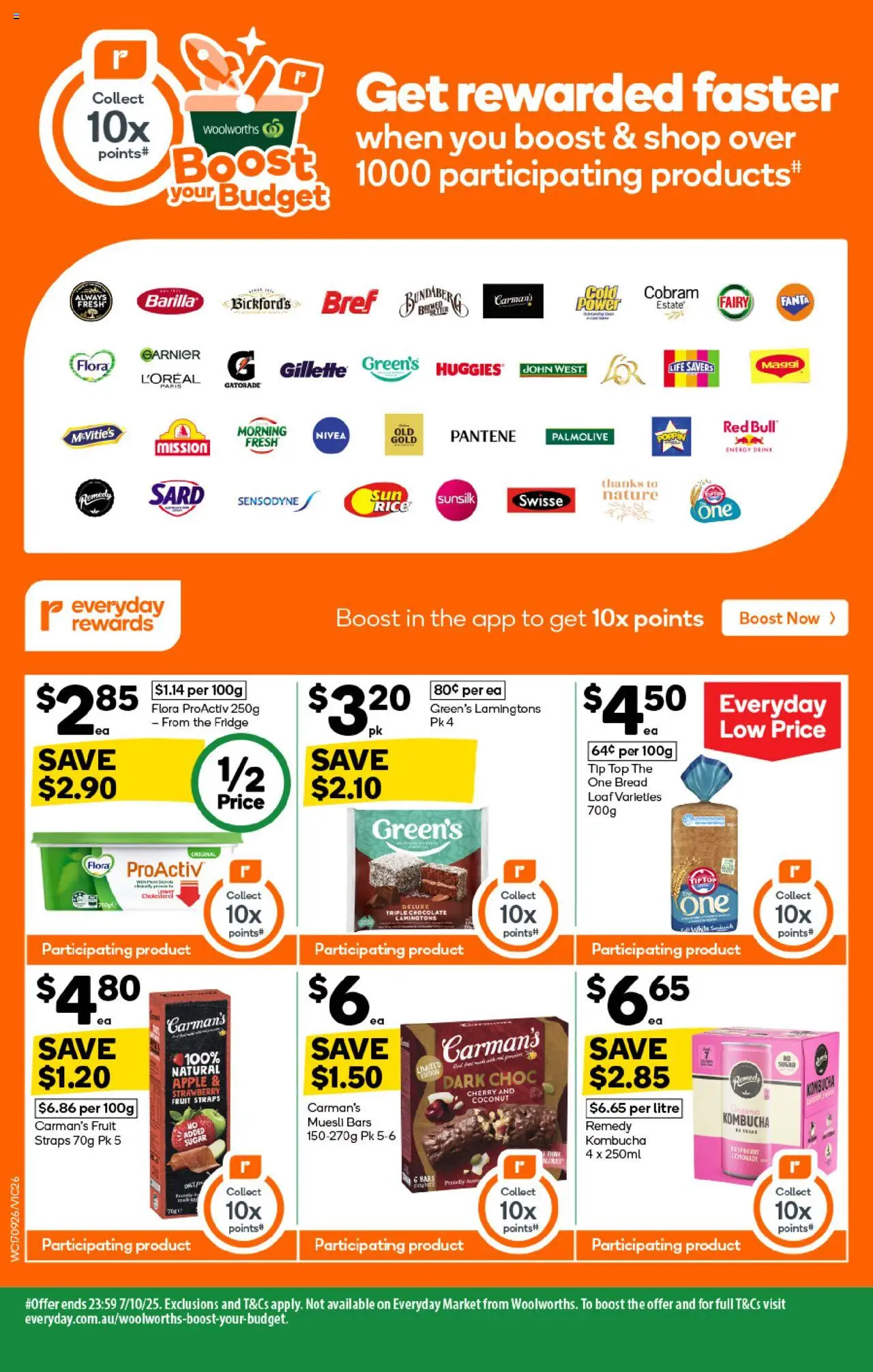 Woolworths catalogue - valid from 17.09.2025 | Page: 24 | Products: Bread, Chocolate, Sugar, Fridge