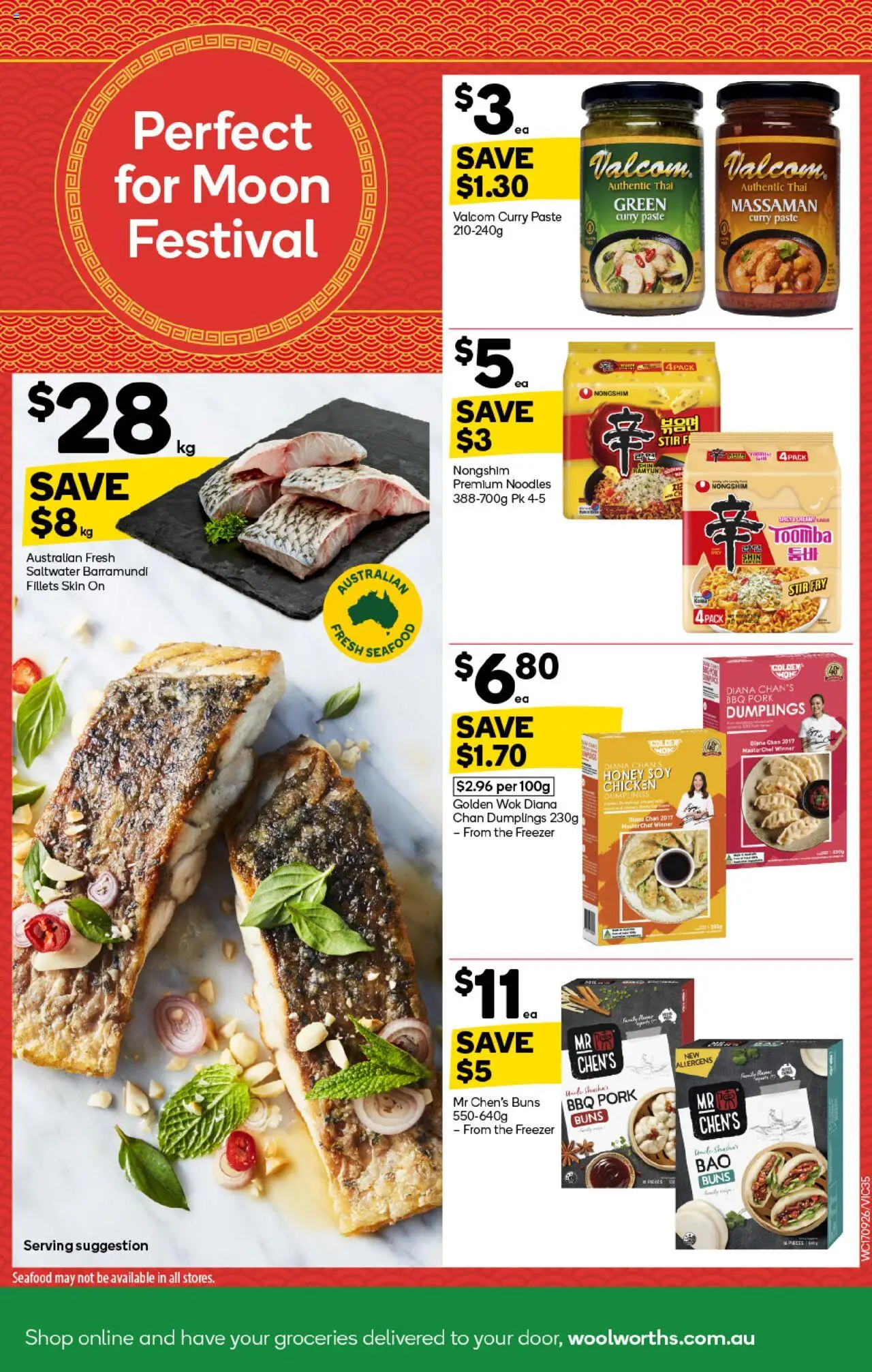 Woolworths catalogue - valid from 17.09.2025 | Page: 33 | Products: Curry, Pork, Seafood, Freezer
