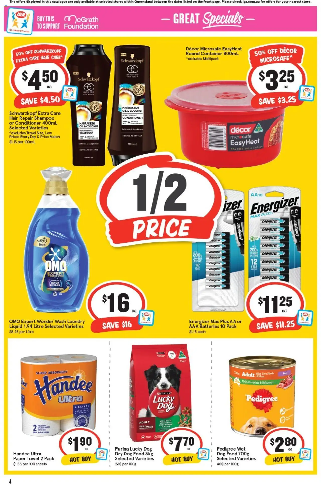 IGA catalogue - valid from 17.09.2025 | Page: 7 | Products: Shampoo, Conditioner, Meat, Foundation