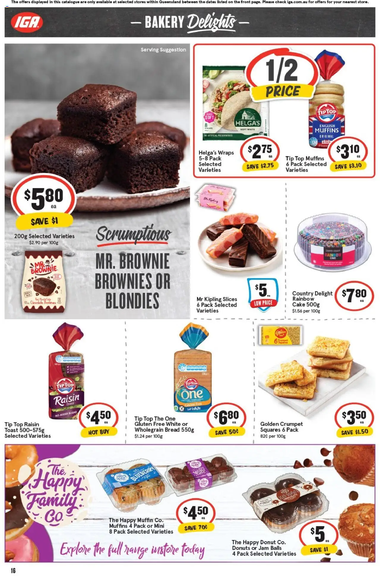 IGA catalogue - valid from 17.09.2025 | Page: 19 | Products: Donuts, Bread, Chocolate, Bakery
