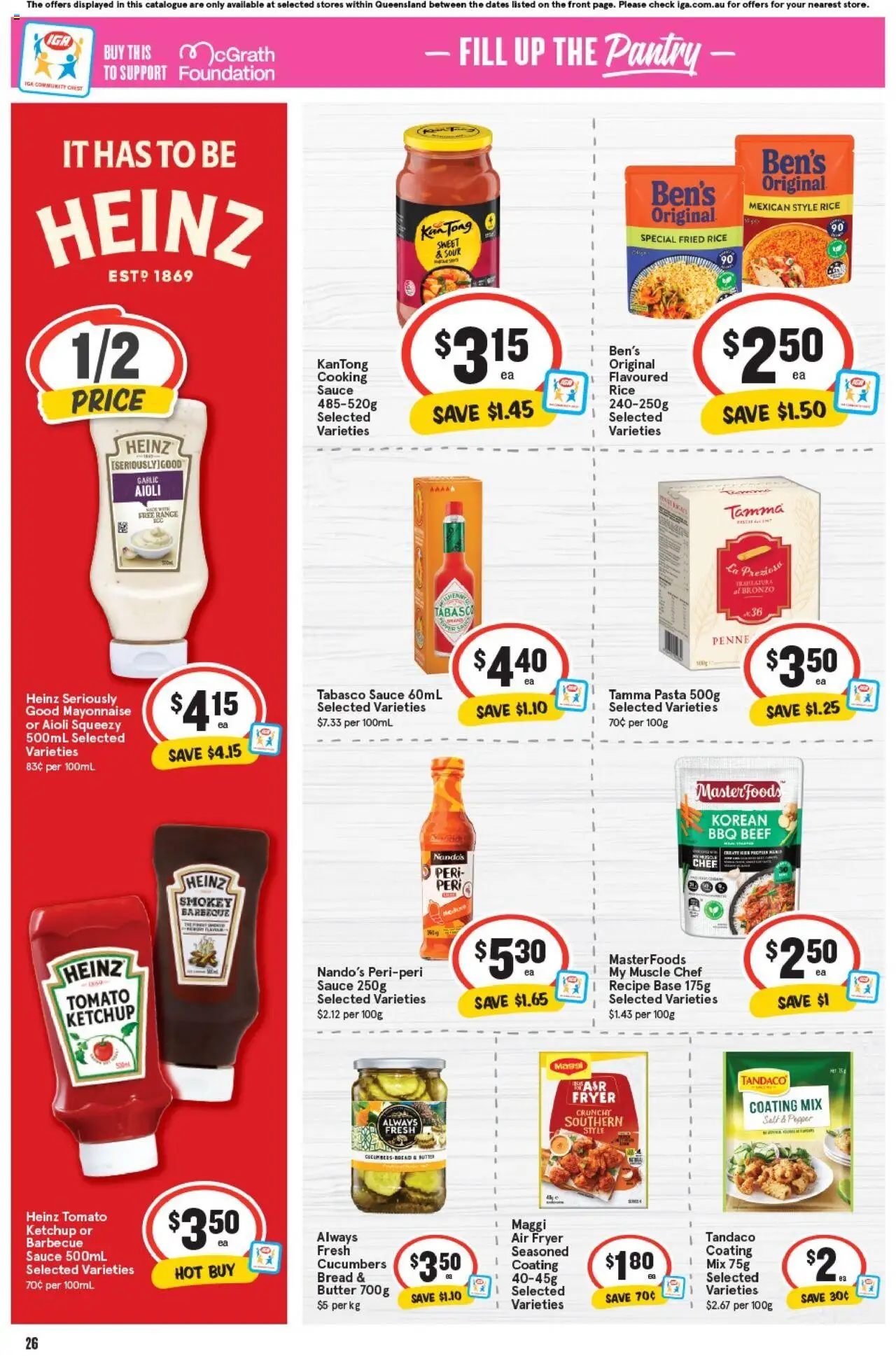 IGA catalogue - valid from 17.09.2025 | Page: 25 | Products: Rice, Ketchup, Garlic, Foundation