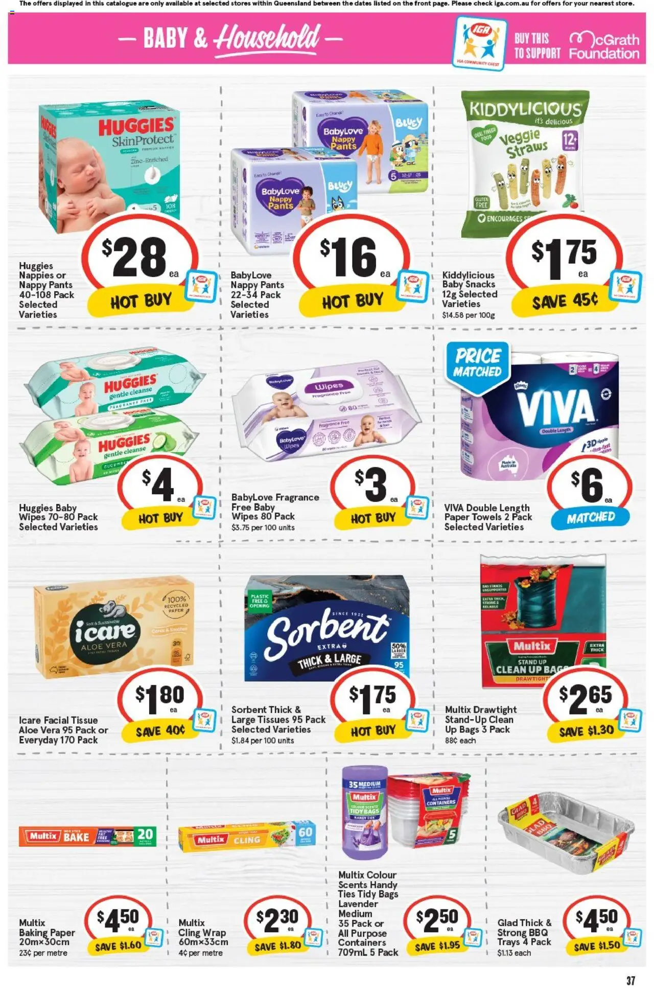 IGA catalogue - valid from 17.09.2025 | Page: 36 | Products: Household, Towels, Nappies, Tissues