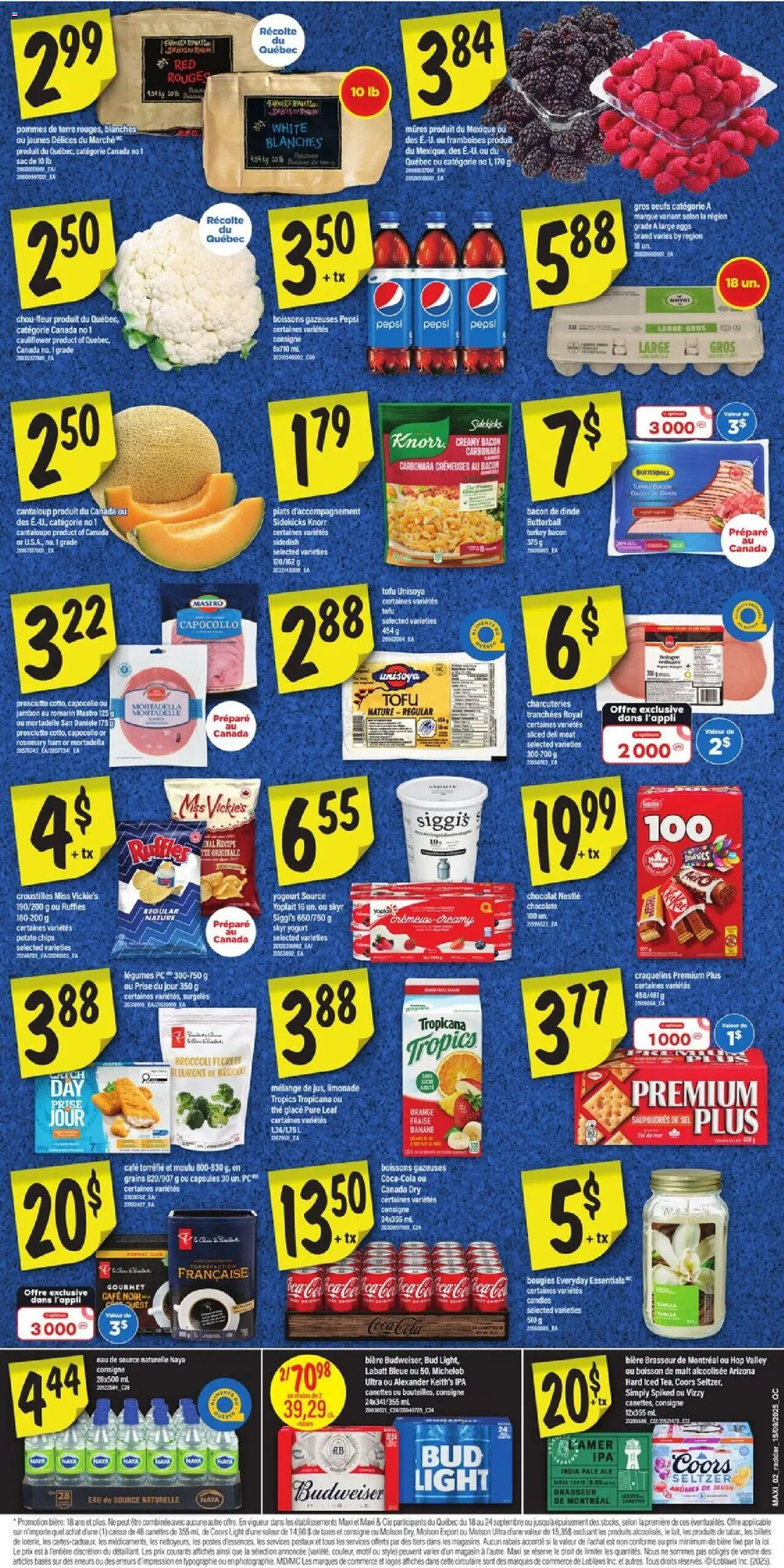 Maxi flyer valid from 18.09.2025 | Page: 2 | Products: Turkey, Eggs, Chocolate, Ham
