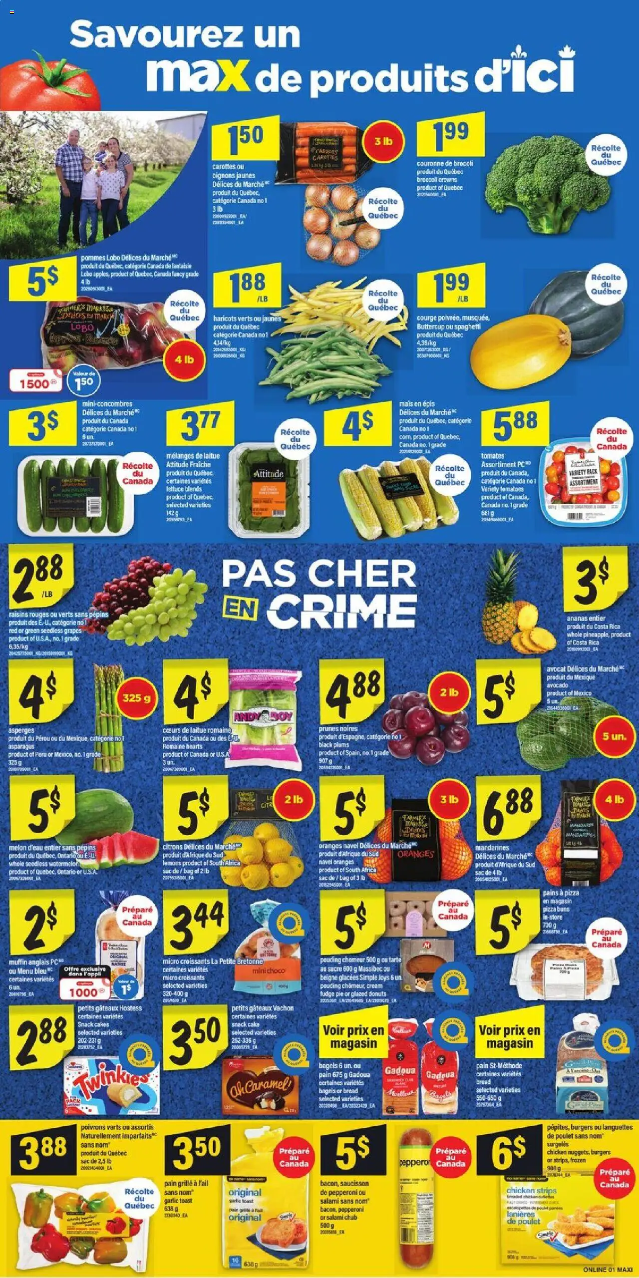 Maxi flyer valid from 18.09.2025 | Page: 4 | Products: Bag, Bread, Salami, Tomatoes