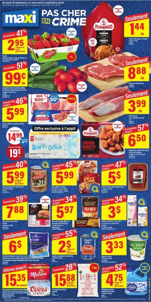 Maxi flyer this week Thursday 18 September circulaire