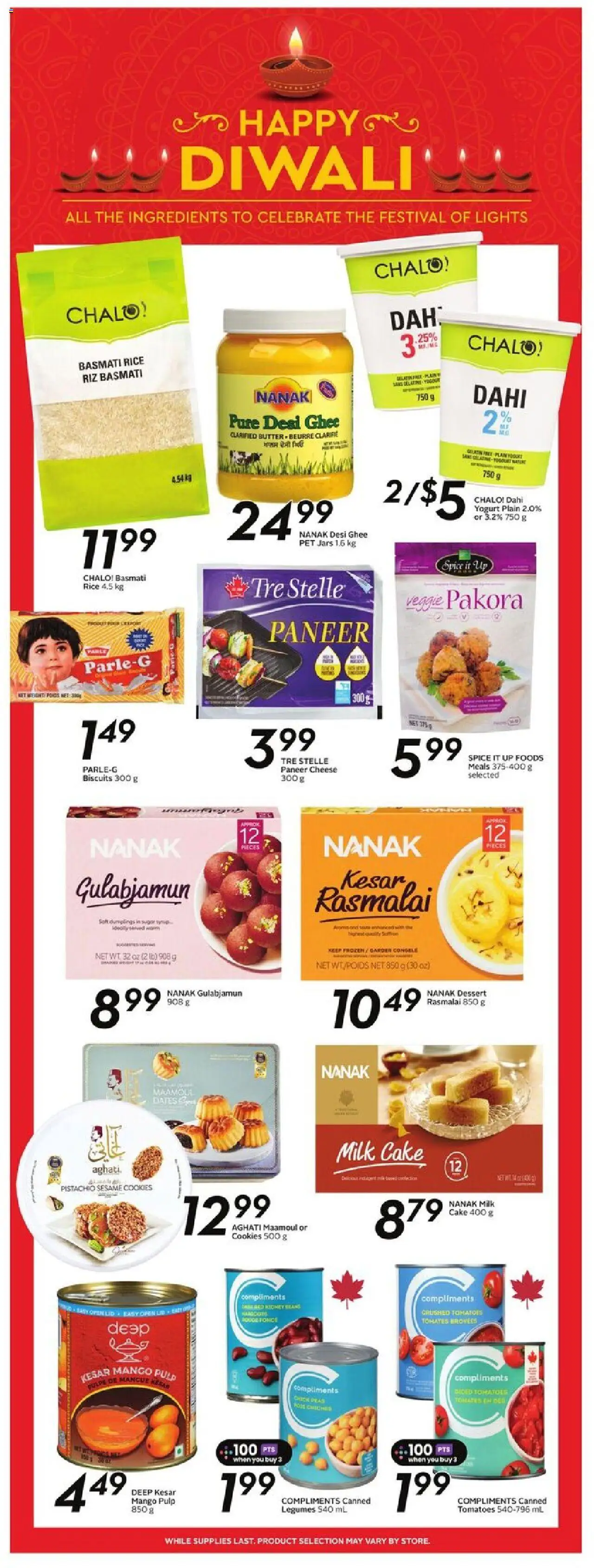 Sobeys flyer valid from 18.09.2025 | Page: 18 | Products: Rice, Milk, Yogurt, Tomatoes
