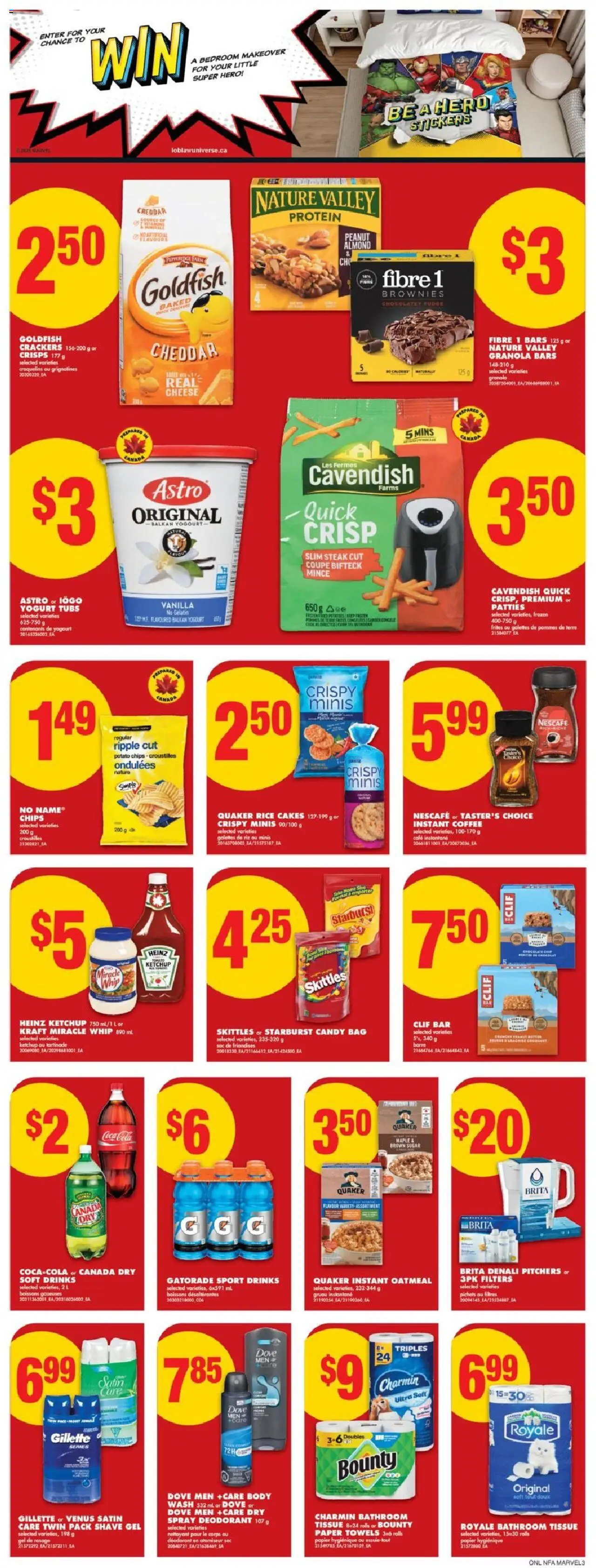 No Frills flyer valid from 18.09.2025 | Page: 9 | Products: Rice, Chips, Deodorant, Yogurt