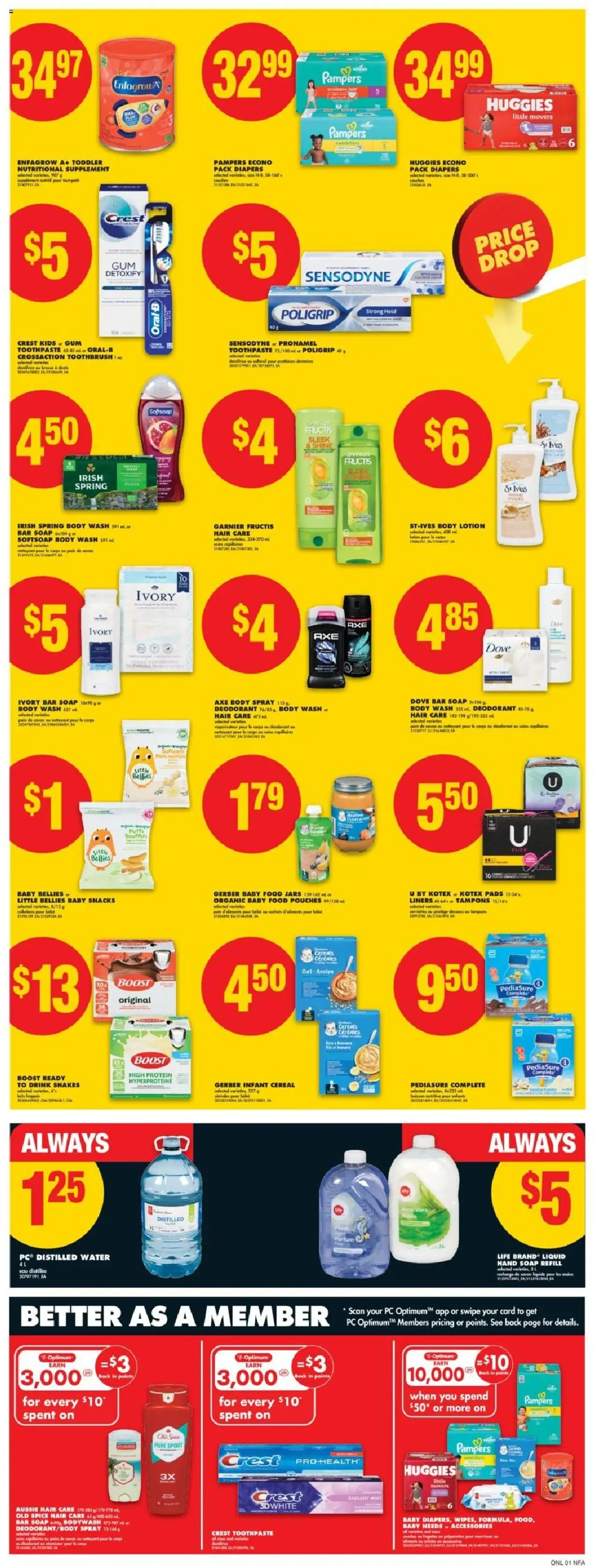 No Frills flyer valid from 18.09.2025 | Page: 10 | Products: Cereals, PC, Body lotion, Body wash