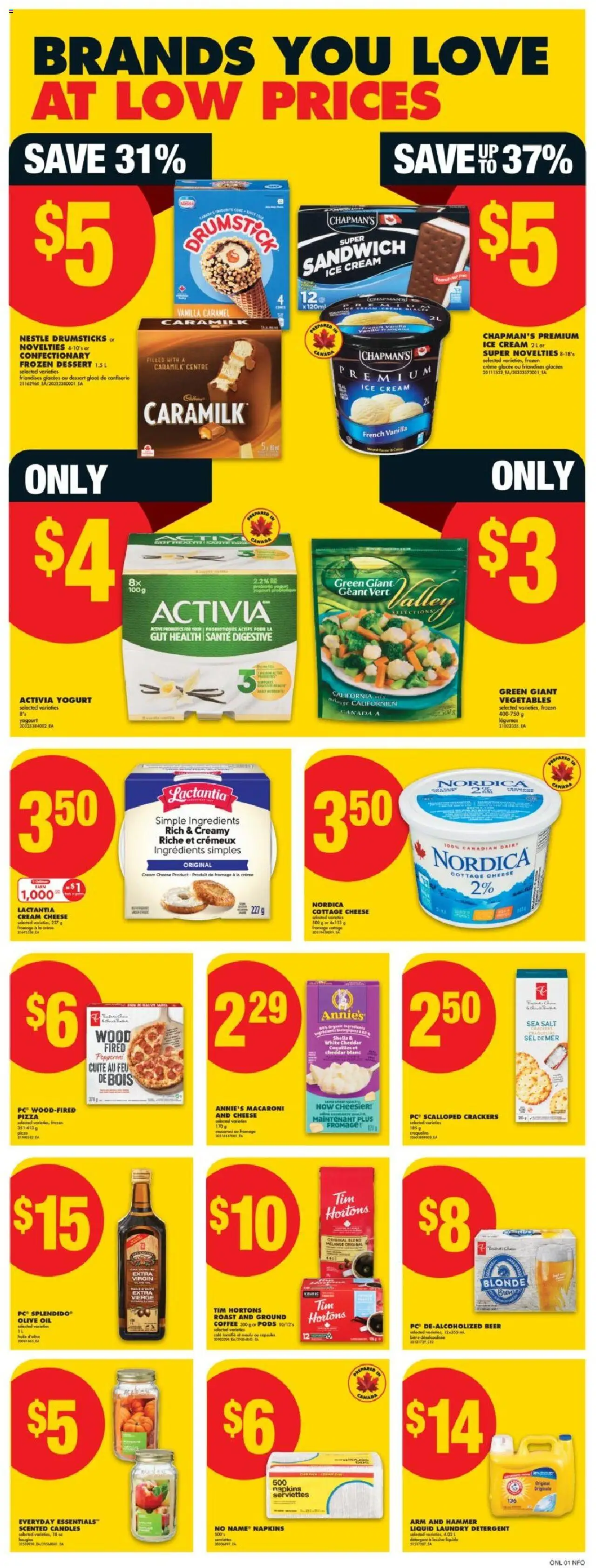 No Frills flyer valid from 18.09.2025 | Page: 6 | Products: Cream, Cottage cheese, Ice cream, Cheese