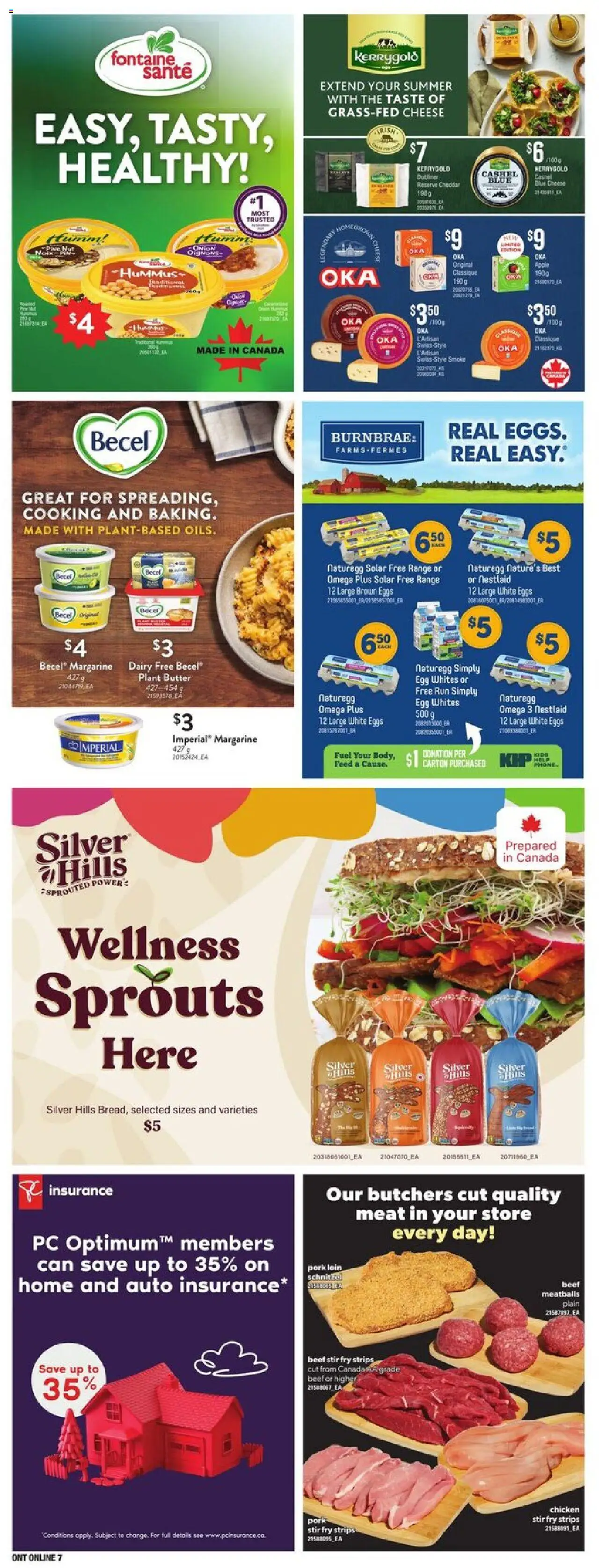 Loblaws flyer valid from 18.09.2025 | Page: 21 | Products: Beef, Butter, Cheese, Chicken