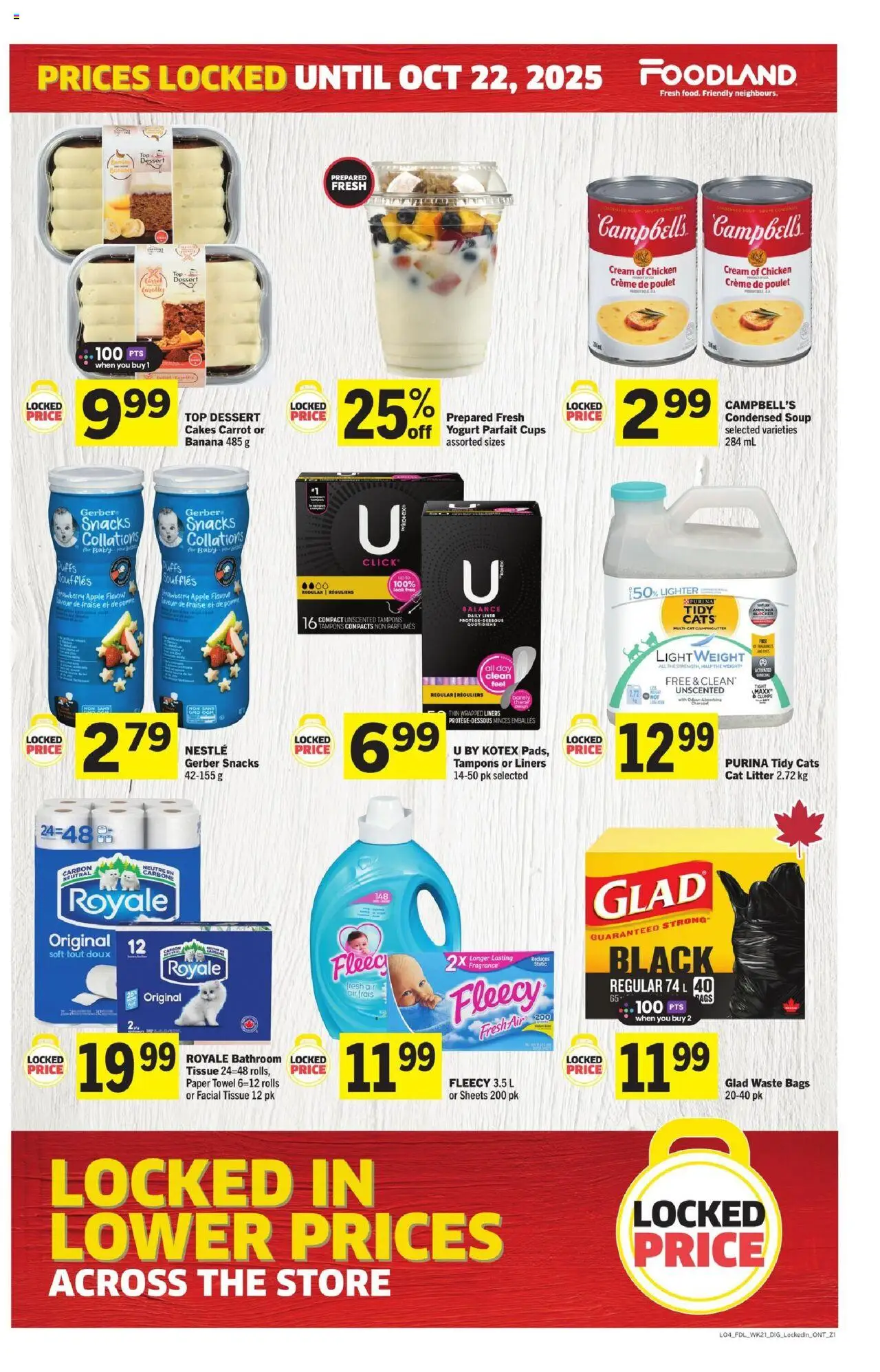Foodland flyer valid from 17.09.2025 | Page: 4 | Products: Rice, Cream, Yogurt, Chicken
