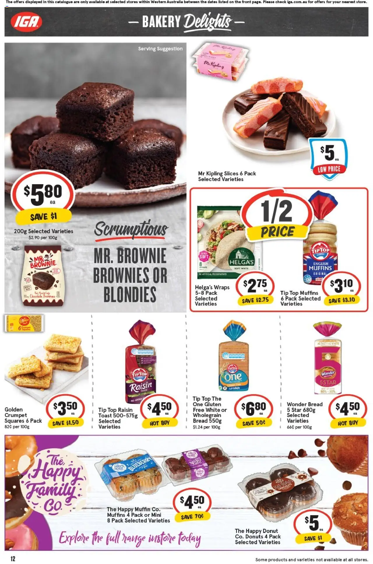 IGA catalogue - valid from 17.09.2025 | Page: 15 | Products: Donuts, Bread, Muffins, Bakery