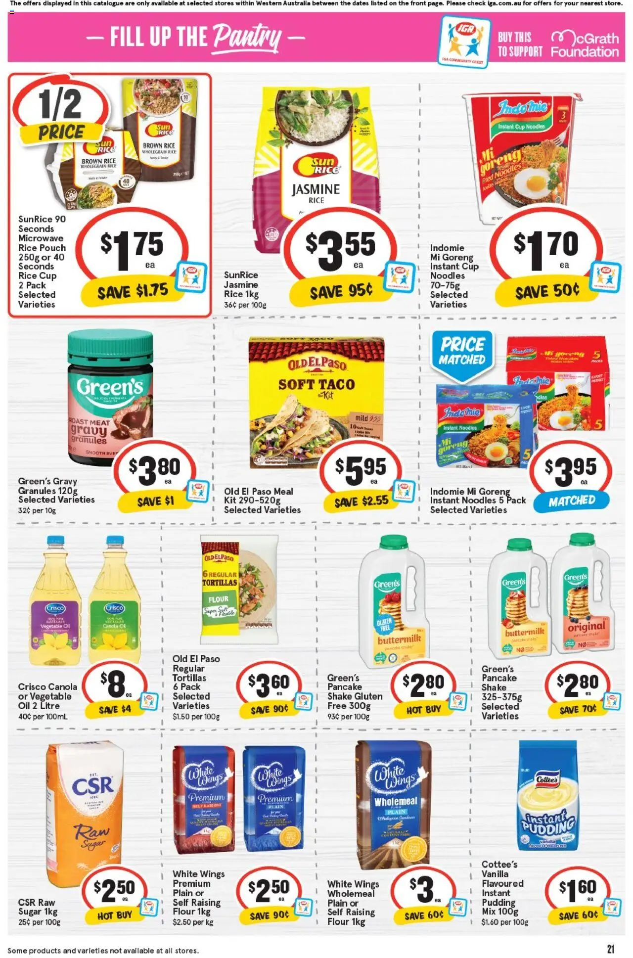 IGA catalogue - valid from 17.09.2025 | Page: 24 | Products: Rice, Meat, Greens, Tortillas