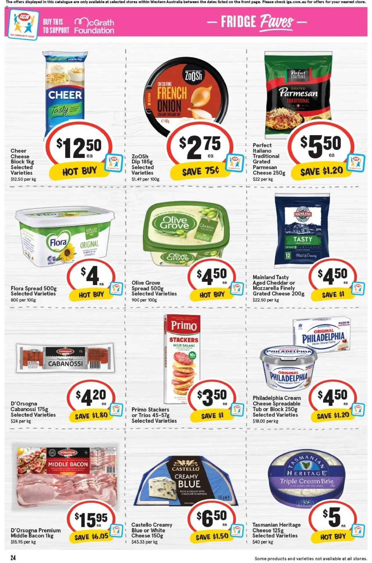 IGA catalogue - valid from 17.09.2025 | Page: 27 | Products: Bacon, Cheese, Foundation, Fridge