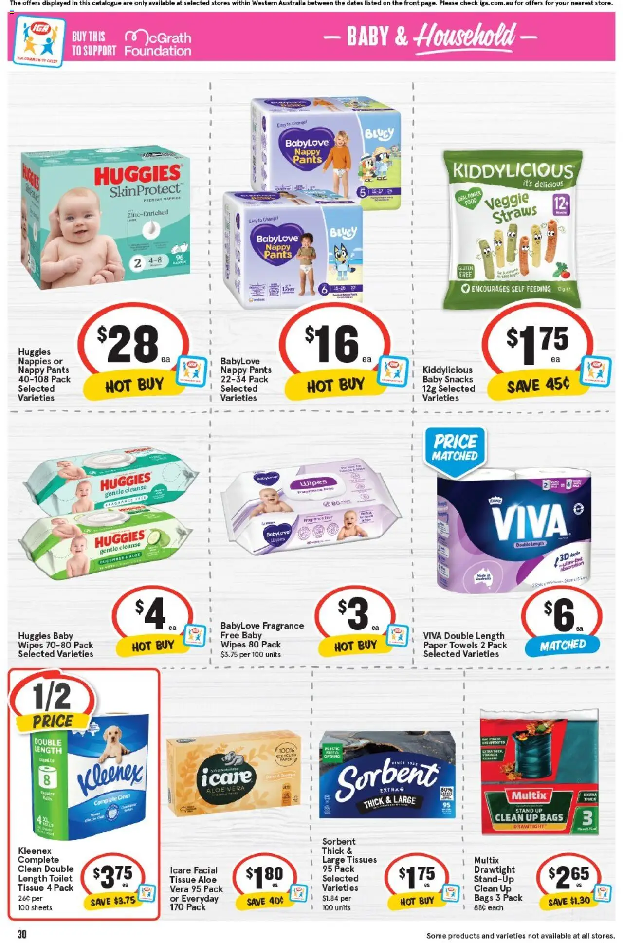 IGA catalogue - valid from 17.09.2025 | Page: 33 | Products: Toilet, Foundation, Bag, Tissues