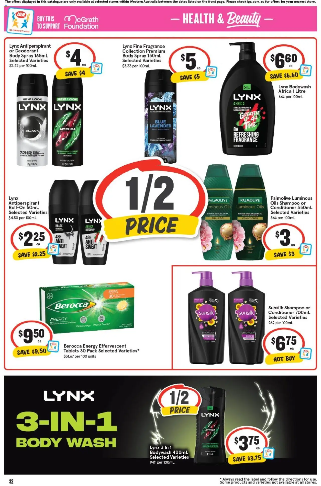 IGA catalogue - valid from 17.09.2025 | Page: 35 | Products: Fragrance, Conditioner, Antiperspirant, Tablets