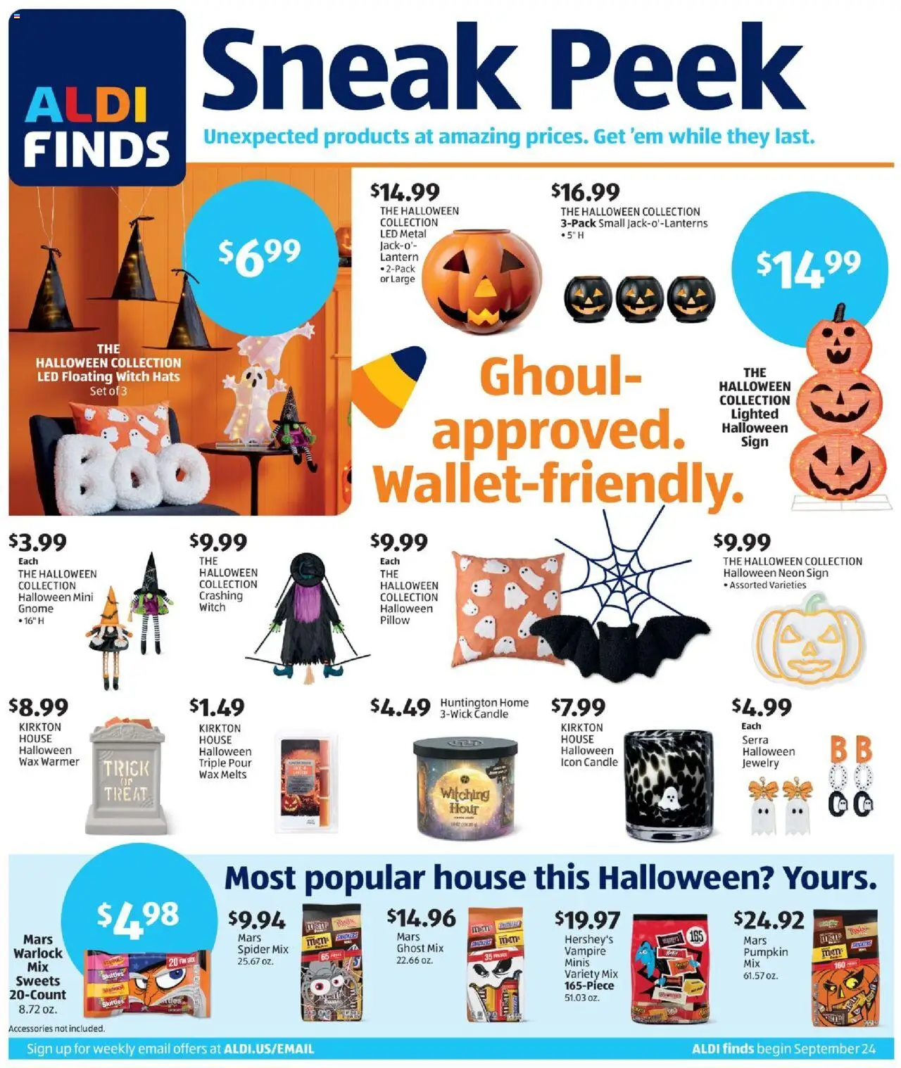 Aldi In Store Ad - valid from 24.09.2025 | Page: 1 | Products: Pillow, Pumpkin