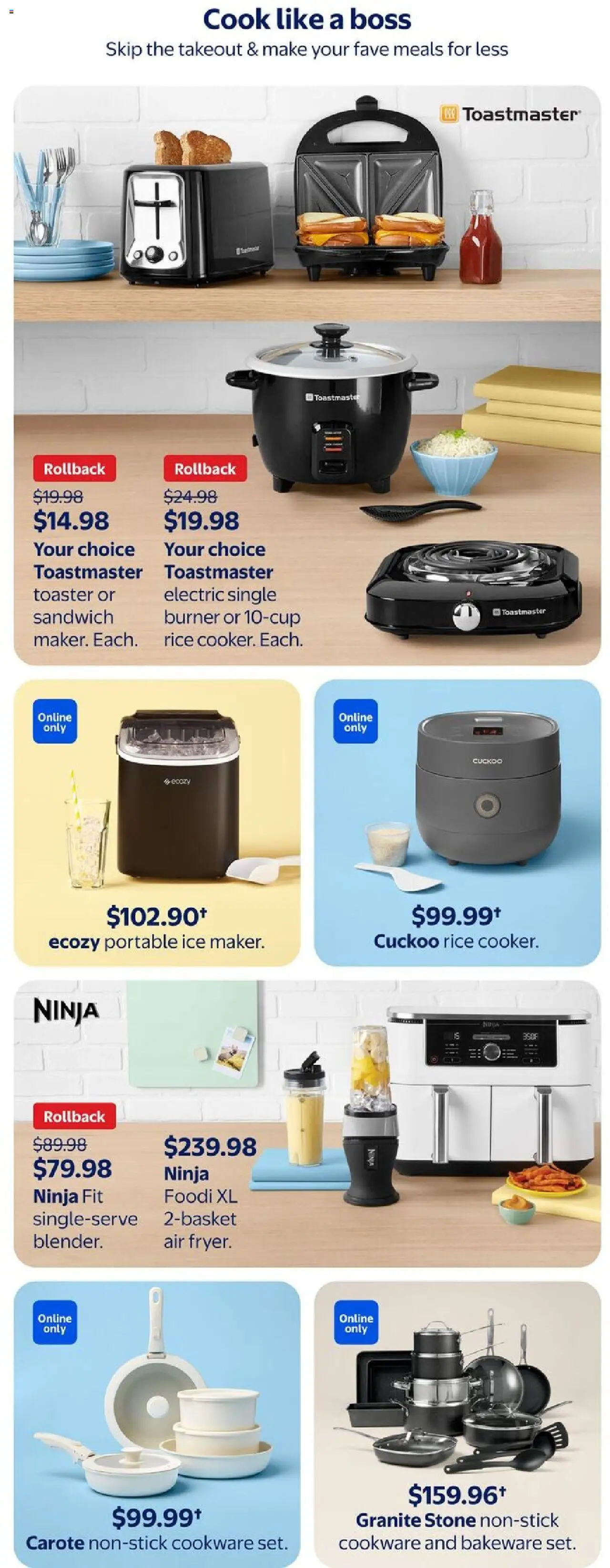 Walmart flyer valid from 07.08.2025 | Page: 31 | Products: Rice, Toaster
