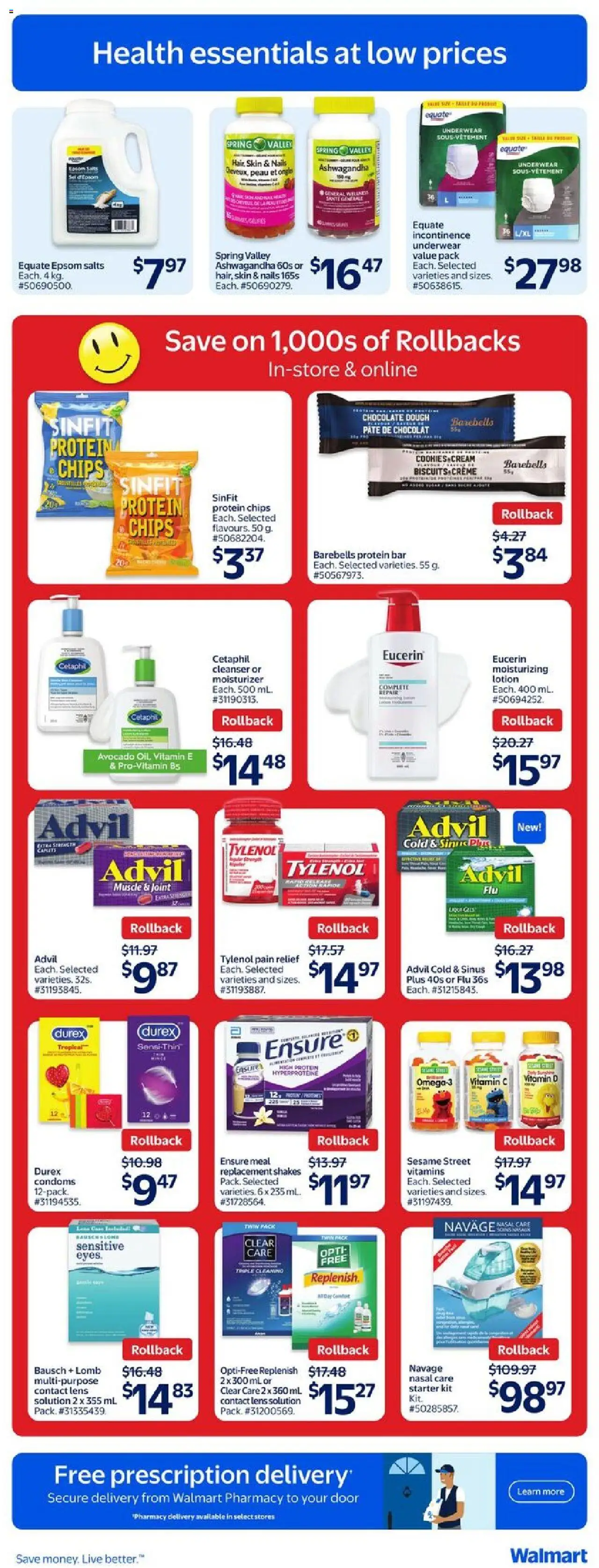 Walmart flyer valid from 11.09.2025 | Page: 16 | Products: Chips, Cream, Cookies, Chocolate