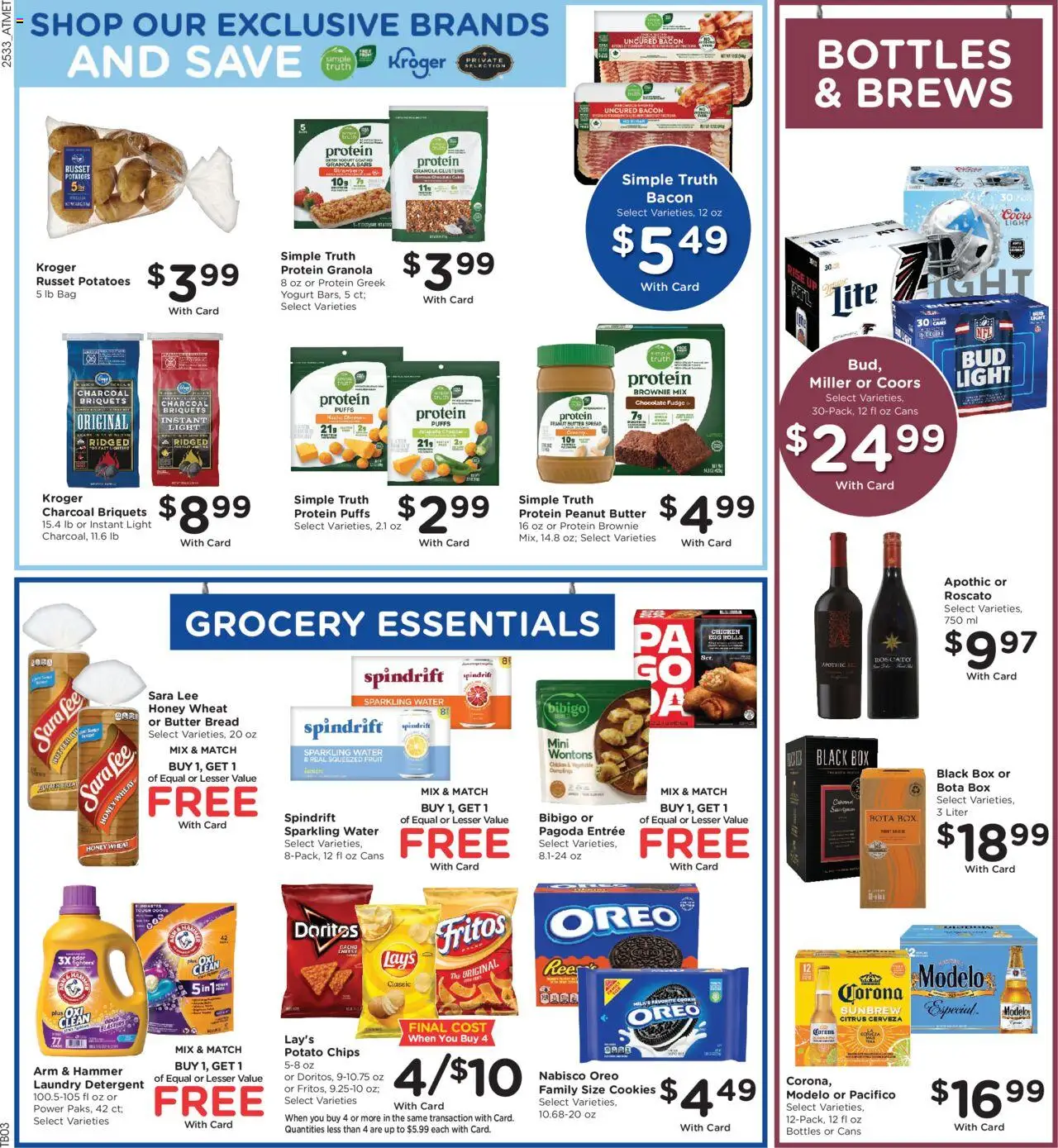 Kroger Weekly Ad - valid from 17.09.2025 | Page: 7 | Products: Bread, Chocolate, Cookies, Potatoes