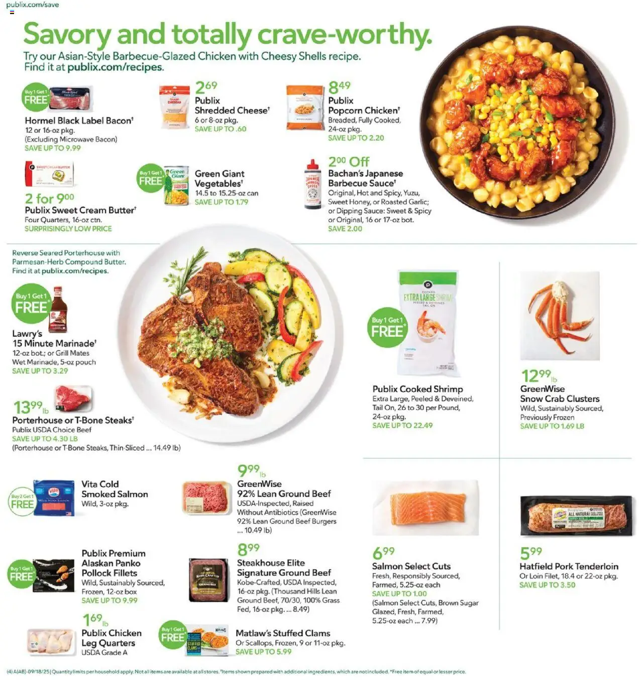 Publix Weekly Ad - valid from 17.09.2025 | Page: 4 | Products: Box, Beef, Cream, Grill