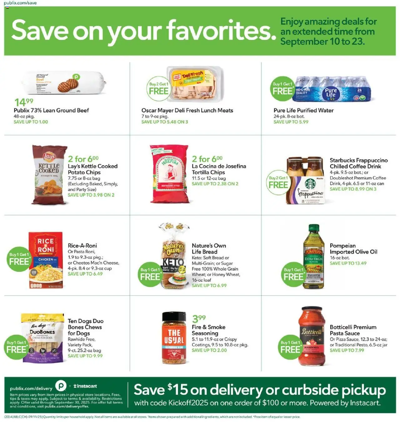 Publix Weekly Ad - valid from 17.09.2025 | Page: 17 | Products: Rice, Water, Sauce, Oven
